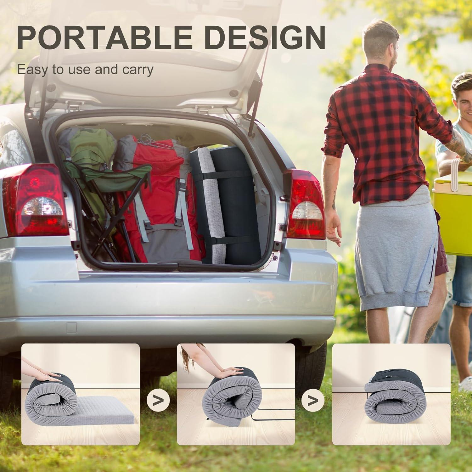 Colchón de Camping Calentado Meulbaty 182.88x60.96 cm