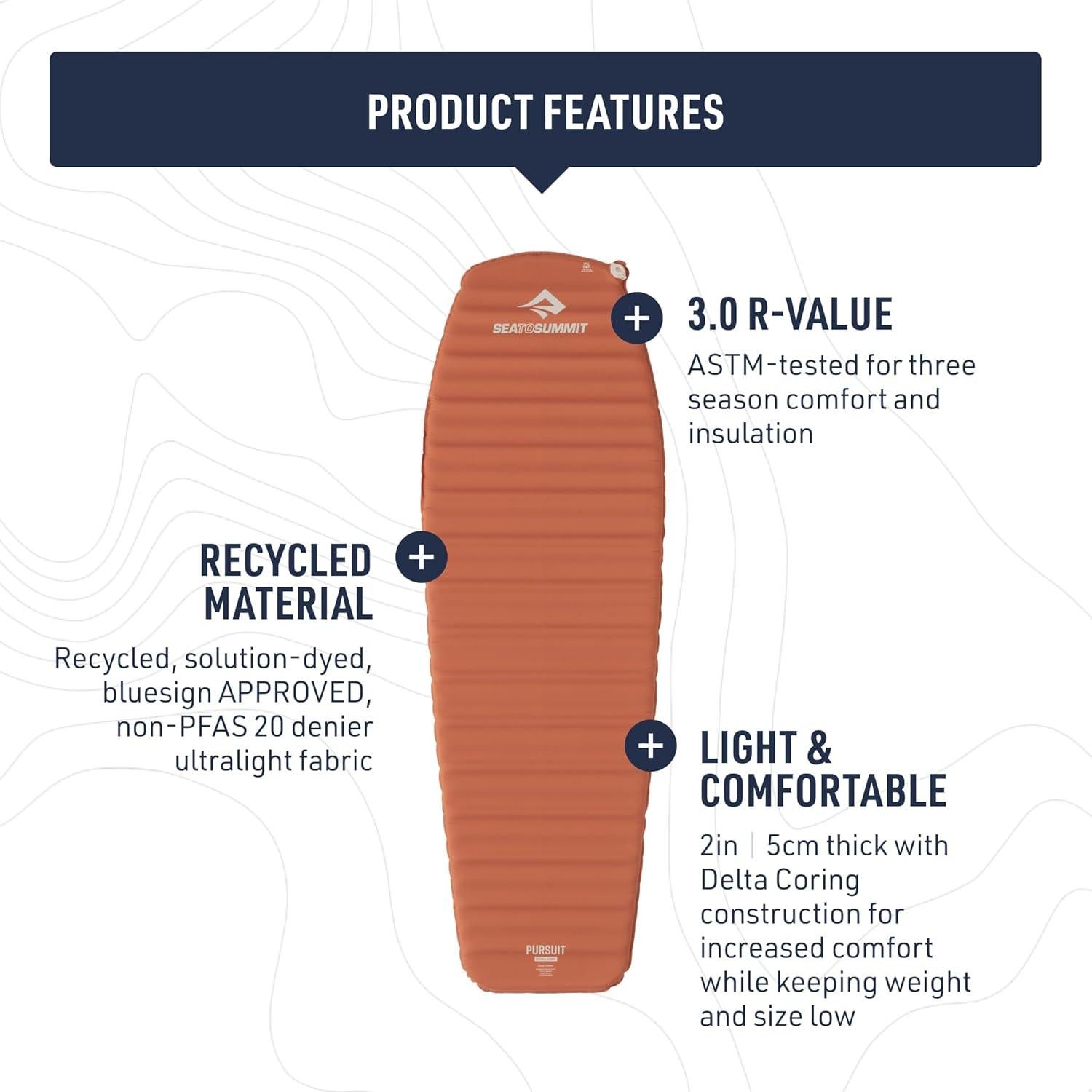 Colchón Autoinflable Sea to Summit Pursuit Grande 198x76cm