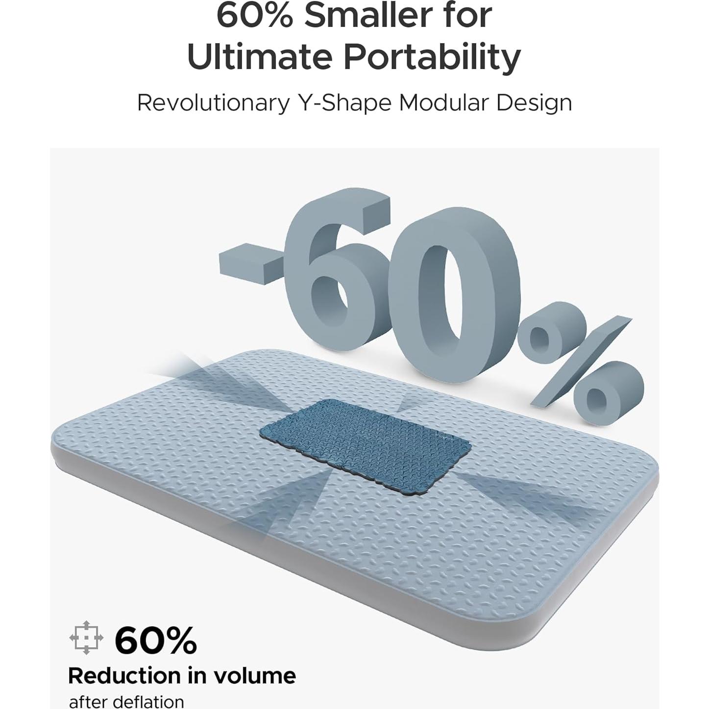 Almohadilla de Dormir Autoinflable ACACIA TW52BU1 Azul 4.3 cm