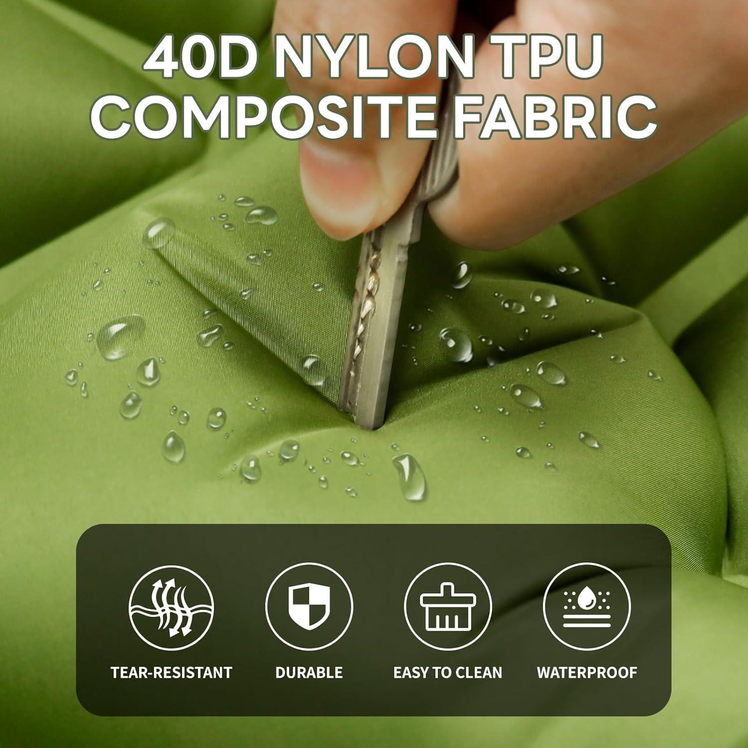 Colchón de Camping Doble Kdti 5" con Almohada y Bomba