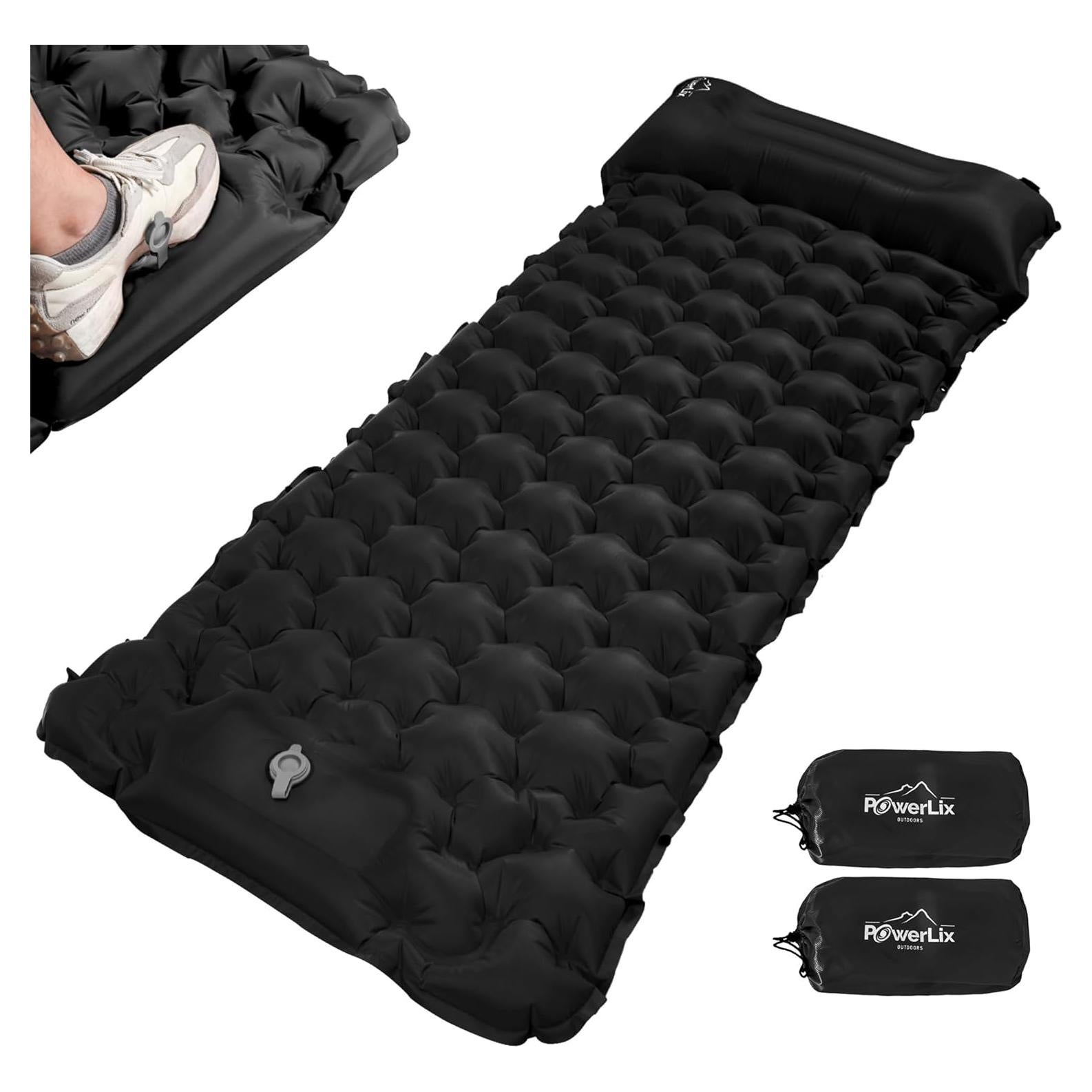 Colchón Inflable POWERLIX 2 Paquete con Bomba y Almohada