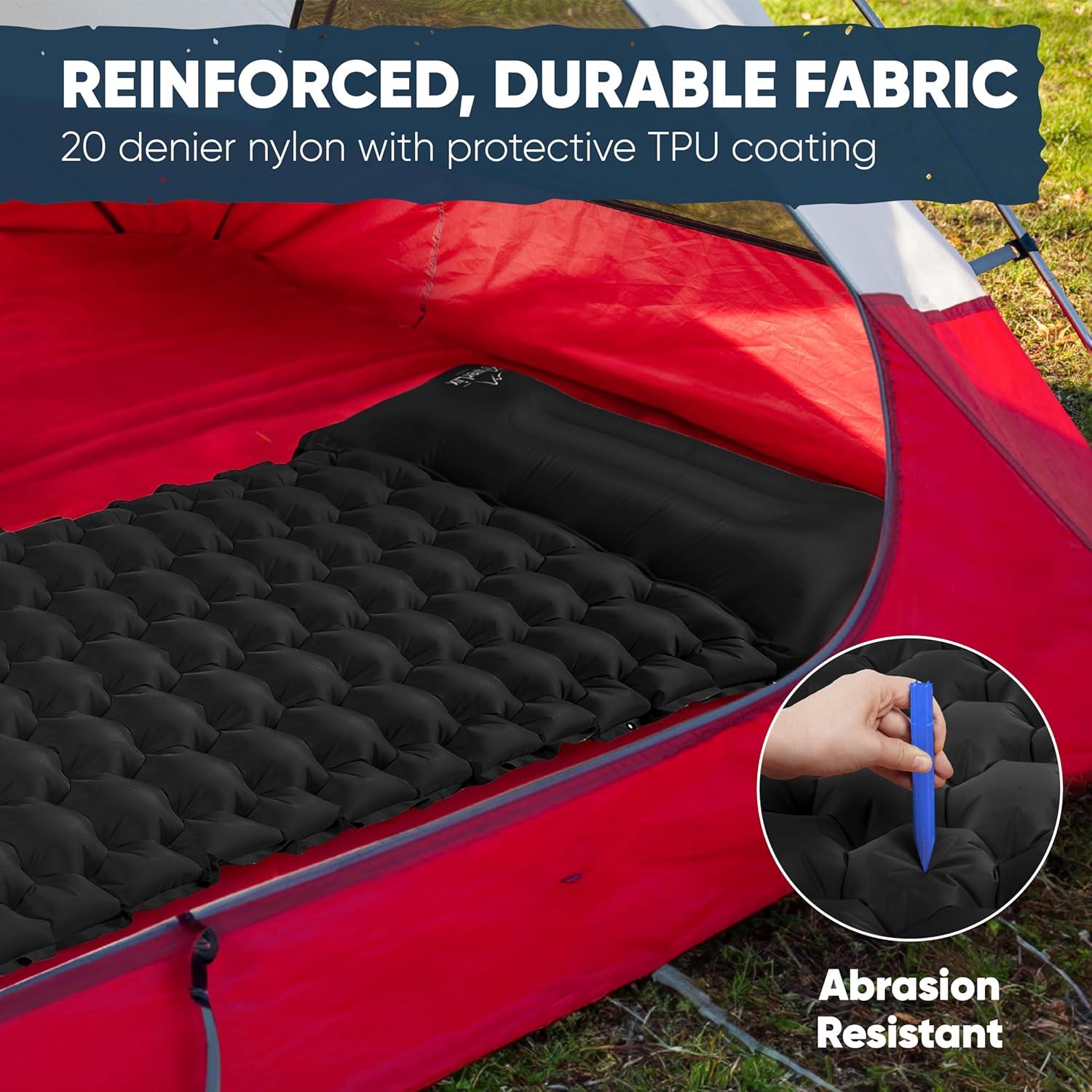 Colchón Inflable POWERLIX 2 Paquete con Bomba y Almohada