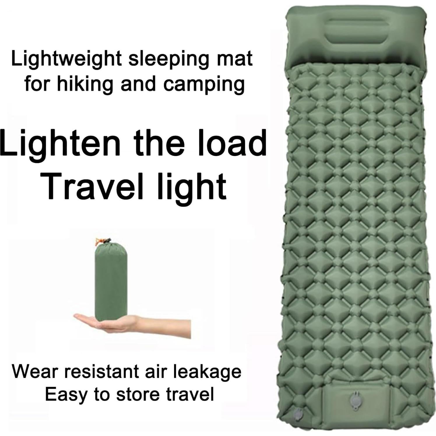 Colchón Inflable Monaker B5101 - Camping Individual 190x60cm