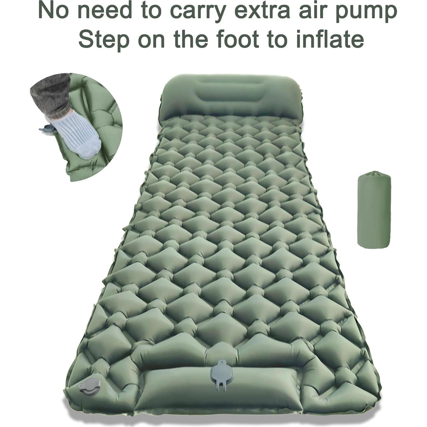 Colchón Inflable Monaker B5101 - Camping Individual 190x60cm