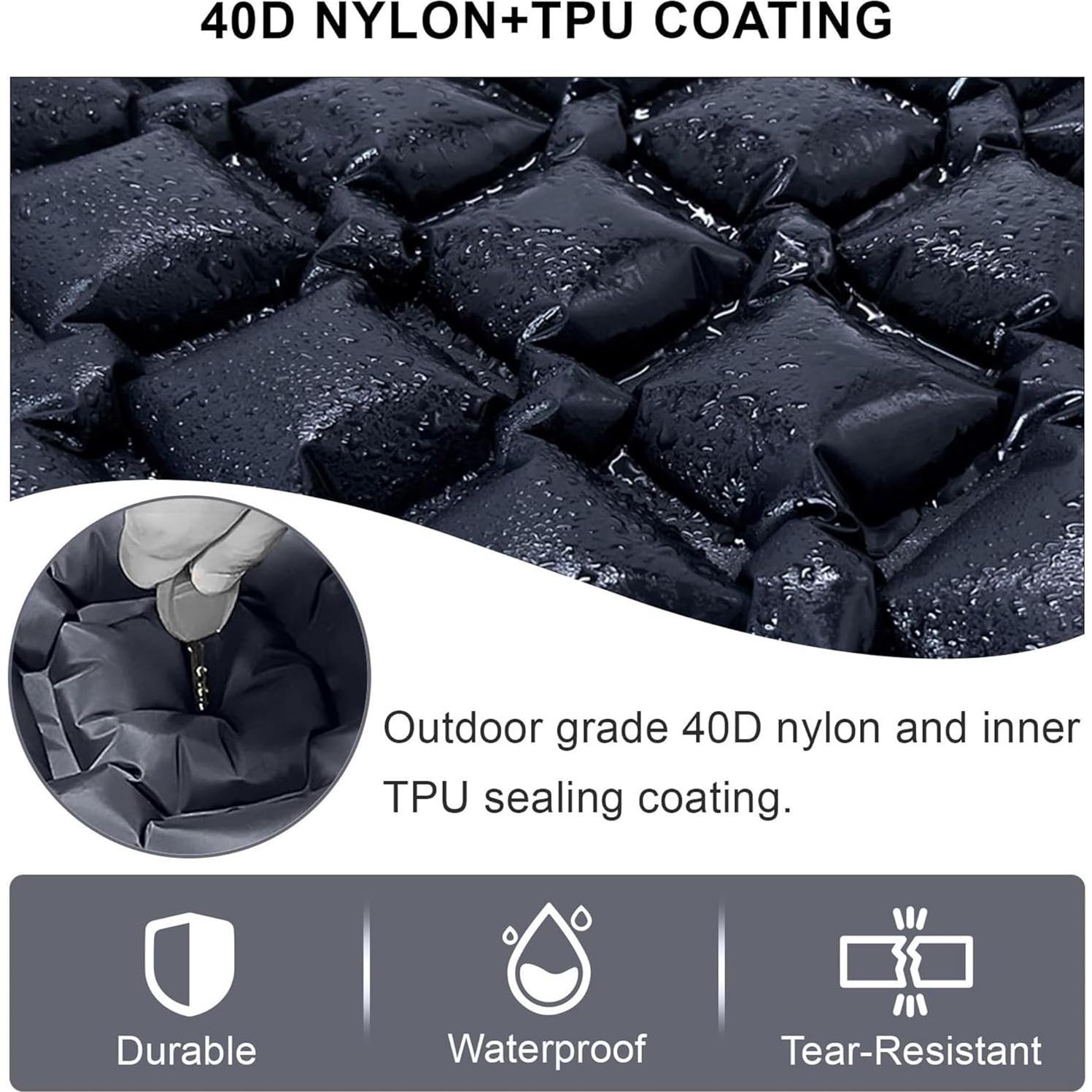 Colchón Inflable Monaker B5101 - Camping Individual 190x60cm