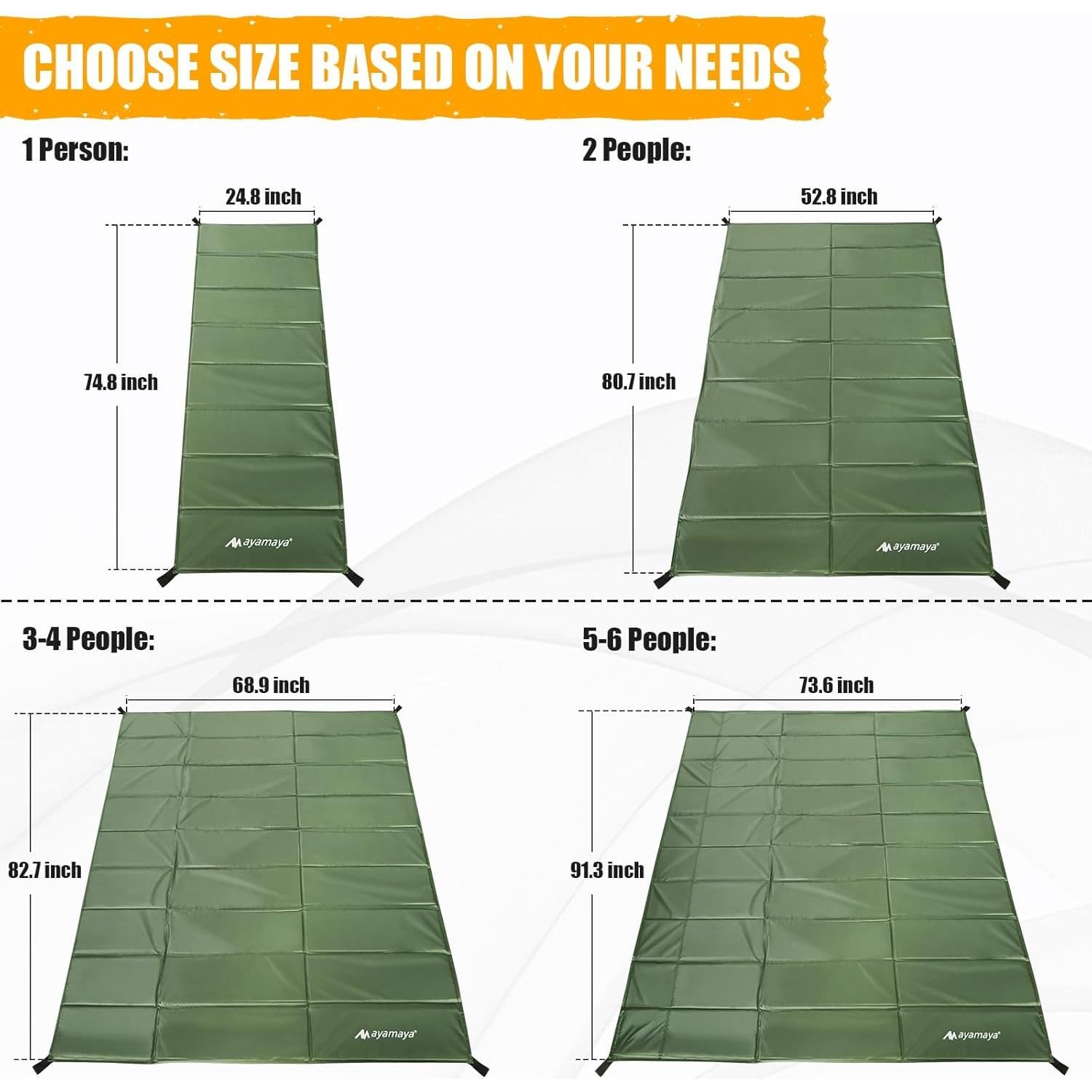 Colchoneta de Espuma AYAMAYA Plegable 189.9x63 cm Impermeable