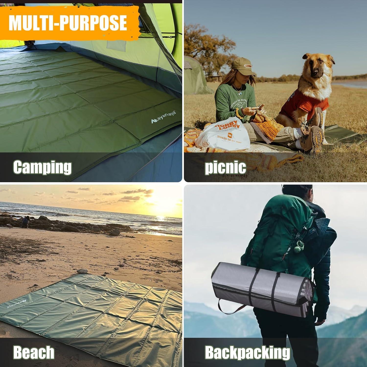 Colchoneta de Espuma AYAMAYA Plegable 189.9x63 cm Impermeable