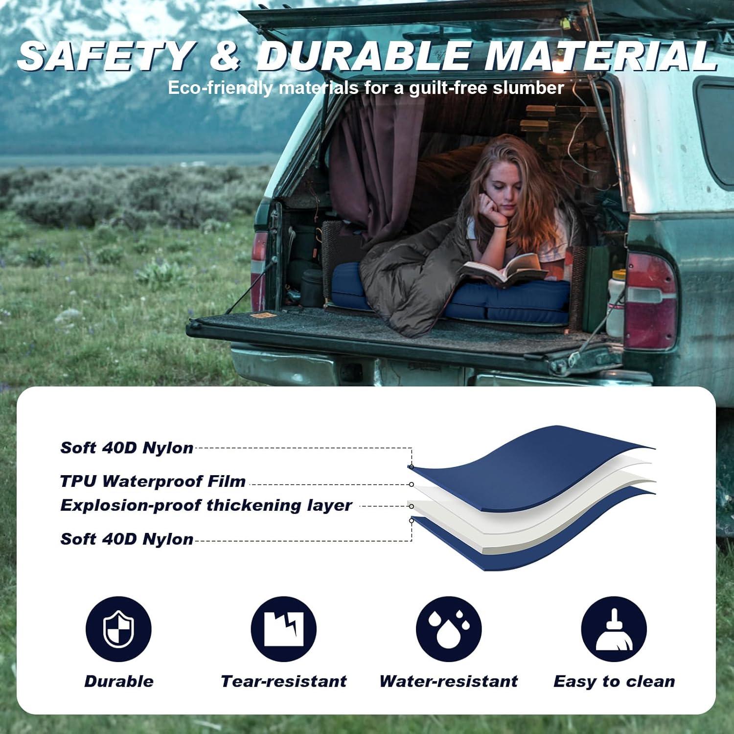 Colchón Inflable de Camping ACVOD T12-BLUE 11.94 cm