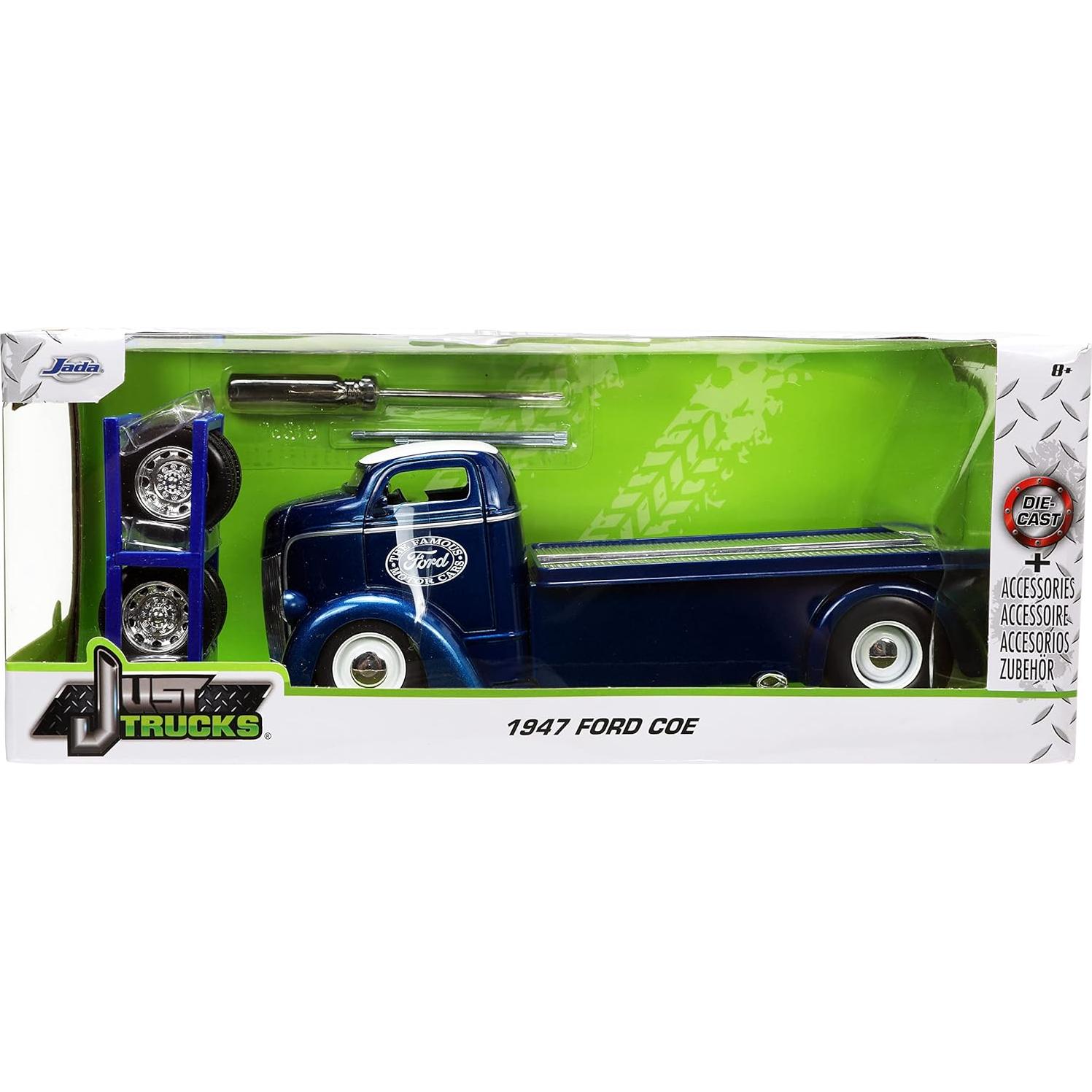 Camión Die-cast Jada Toys 1947 Ford COE Azul 22.86 cm