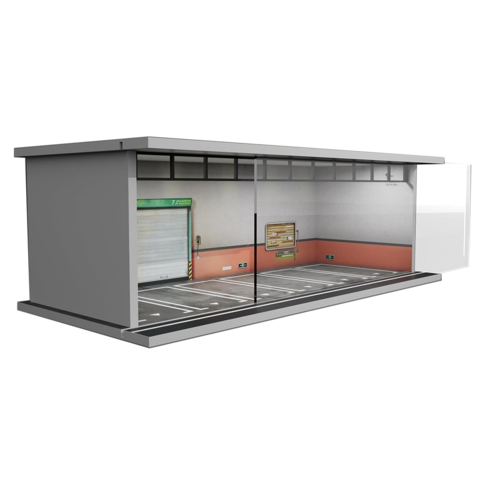 Estuche de Exhibición Bivitre 1:64 con Luz LED y Acrílico