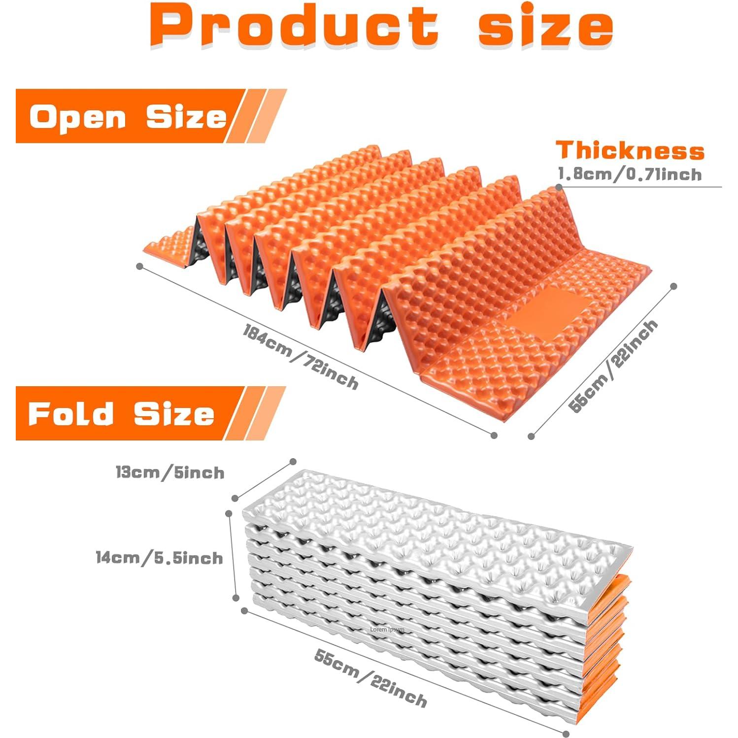 Colchoneta Plegable TIYURENER O1 Espuma Celdas Cerradas 182x56cm