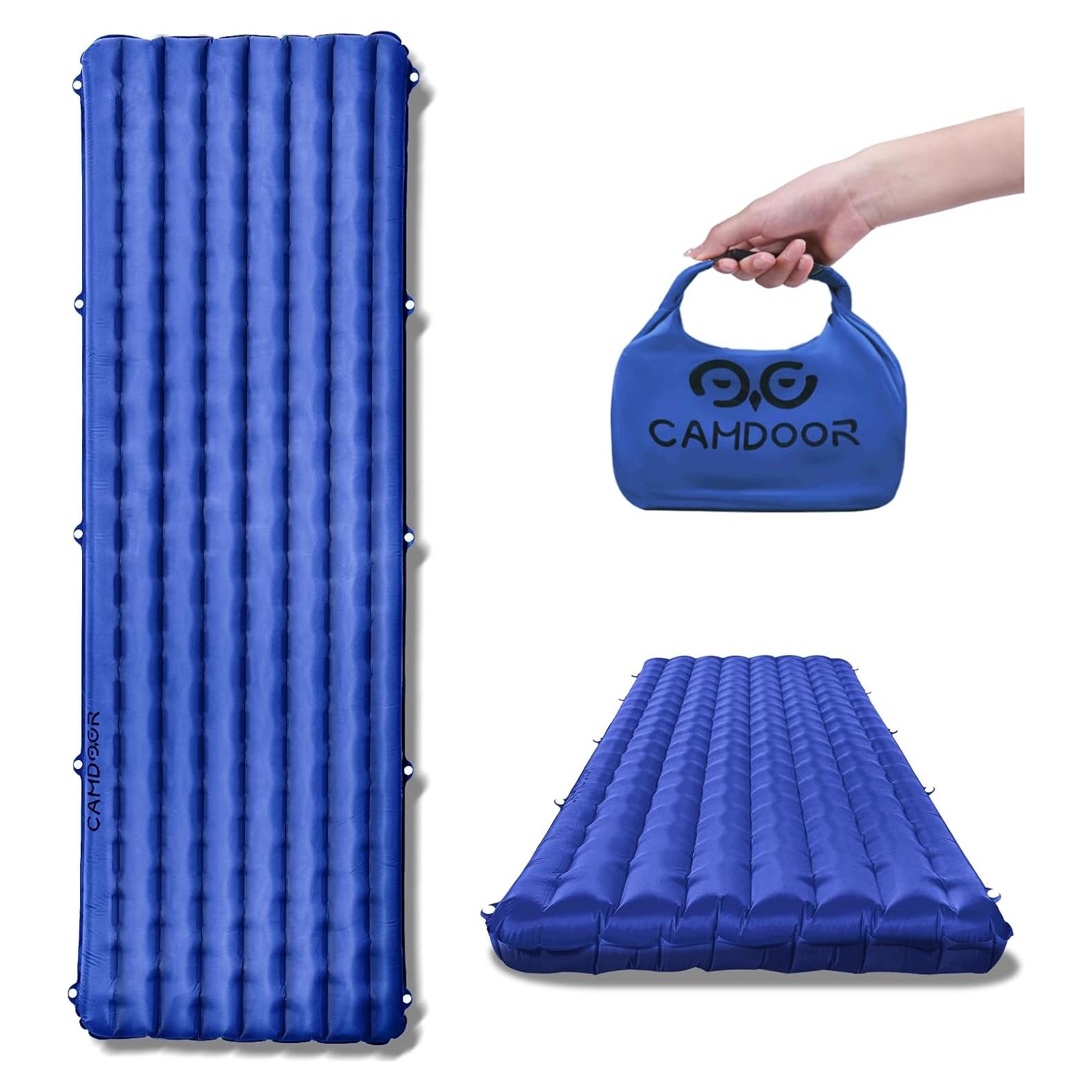 Colchoneta Inflable Aislada CAMDOOR 190x65cm 10cm Grosor