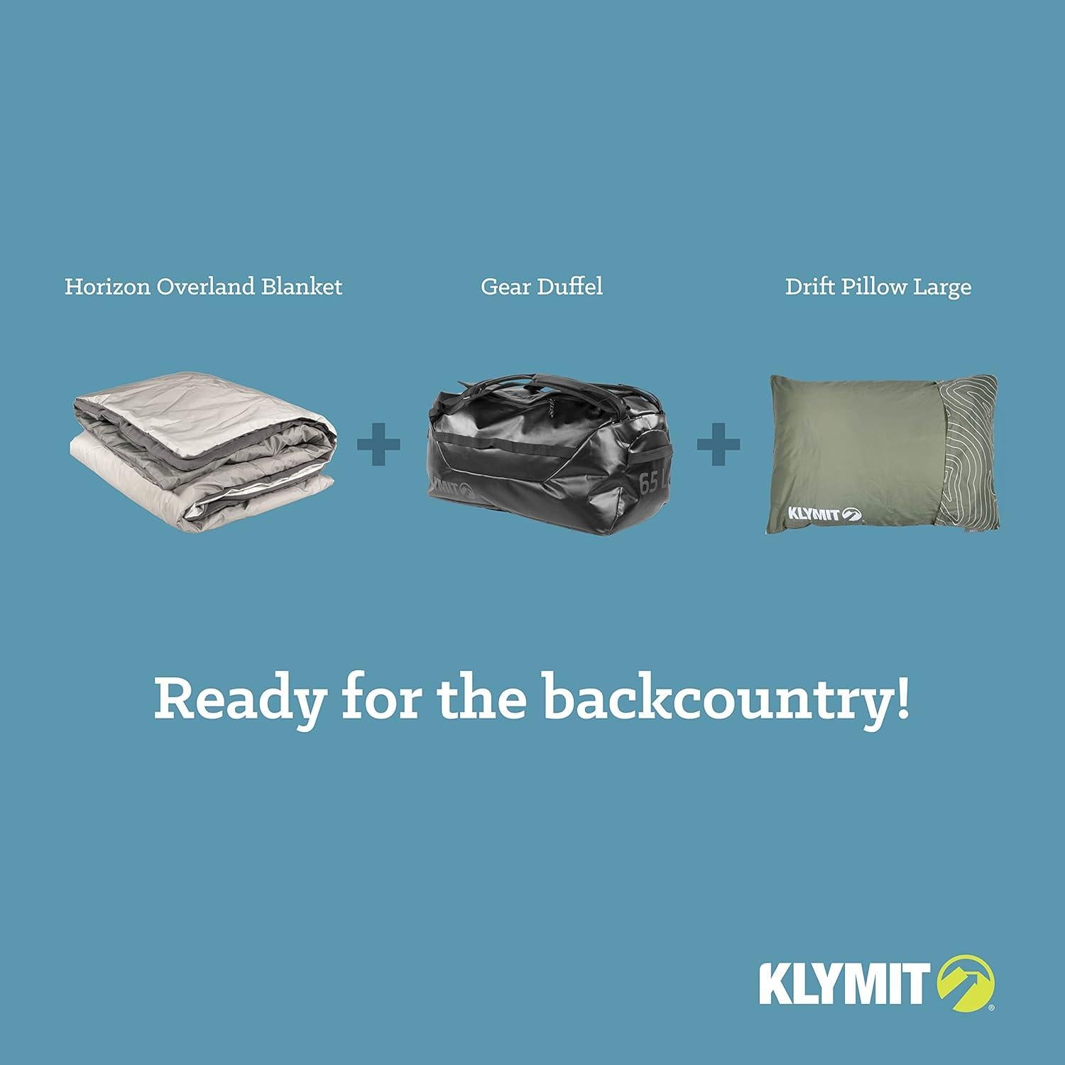 Manta de Camping Klymit Horizon Overland 147x203 cm Gris