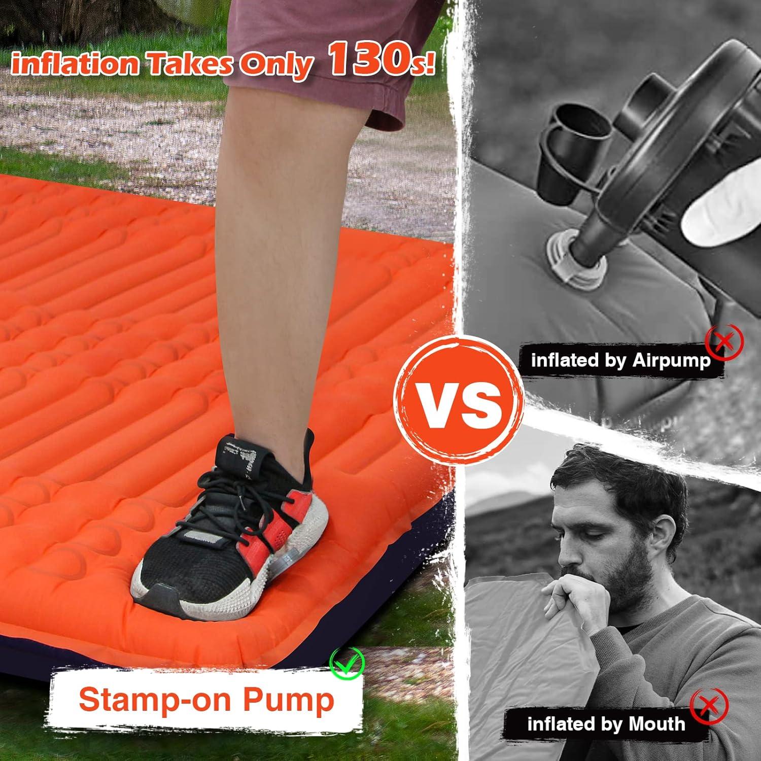 Colchoneta Inflable de Camping GGOV SD 10 cm Grosor 363 kg