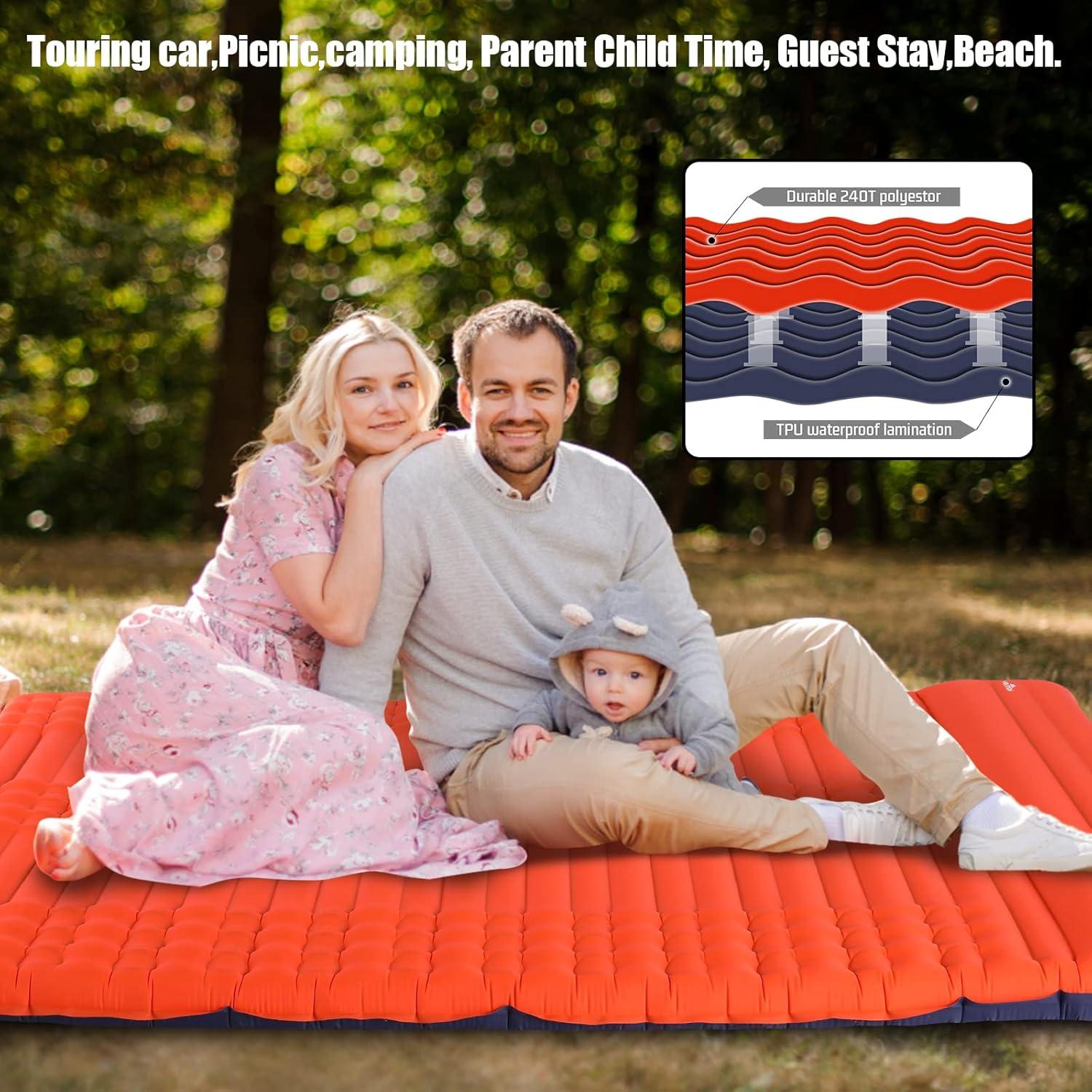 Colchoneta Inflable de Camping GGOV SD 10 cm Grosor 363 kg