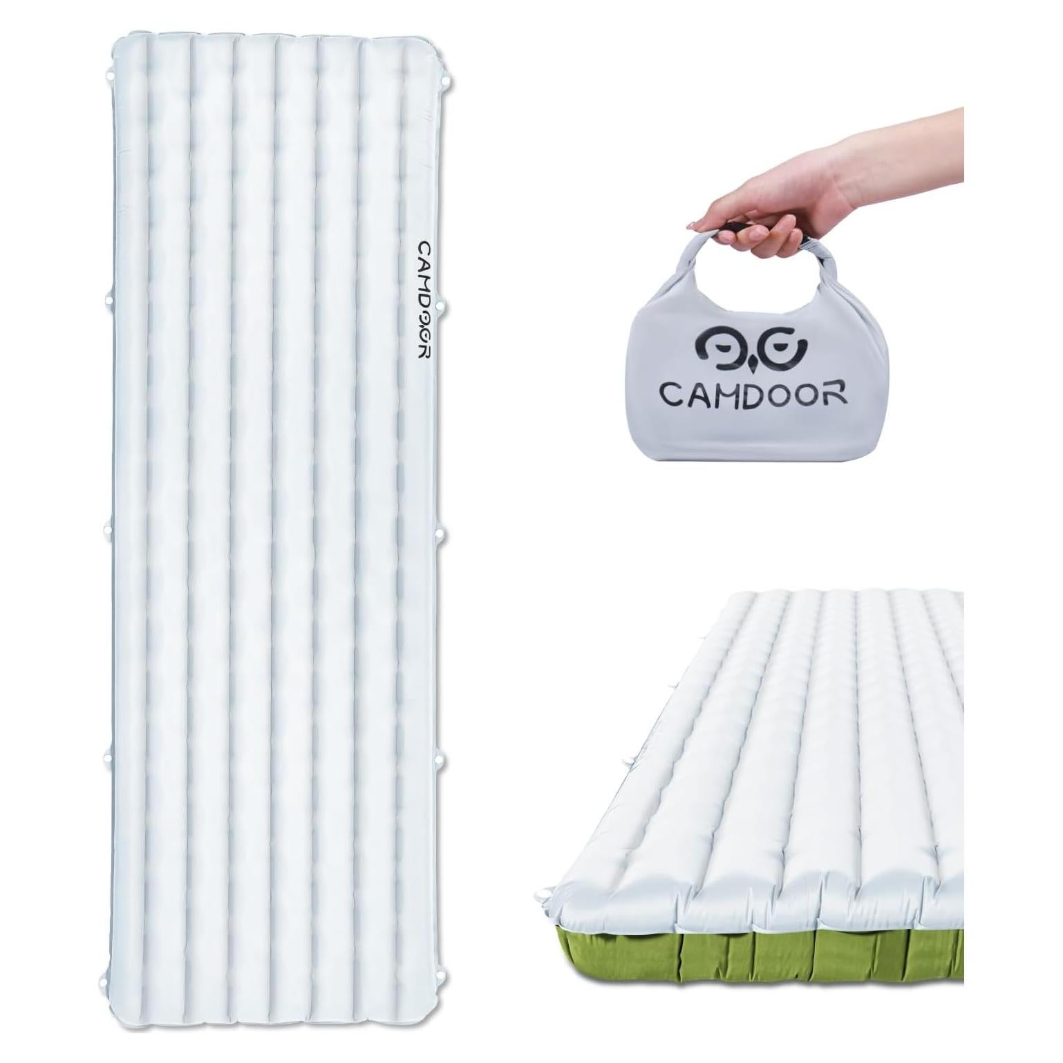 Colchoneta Inflable Aislada CAMDOOR 190x65cm 10cm 200kg