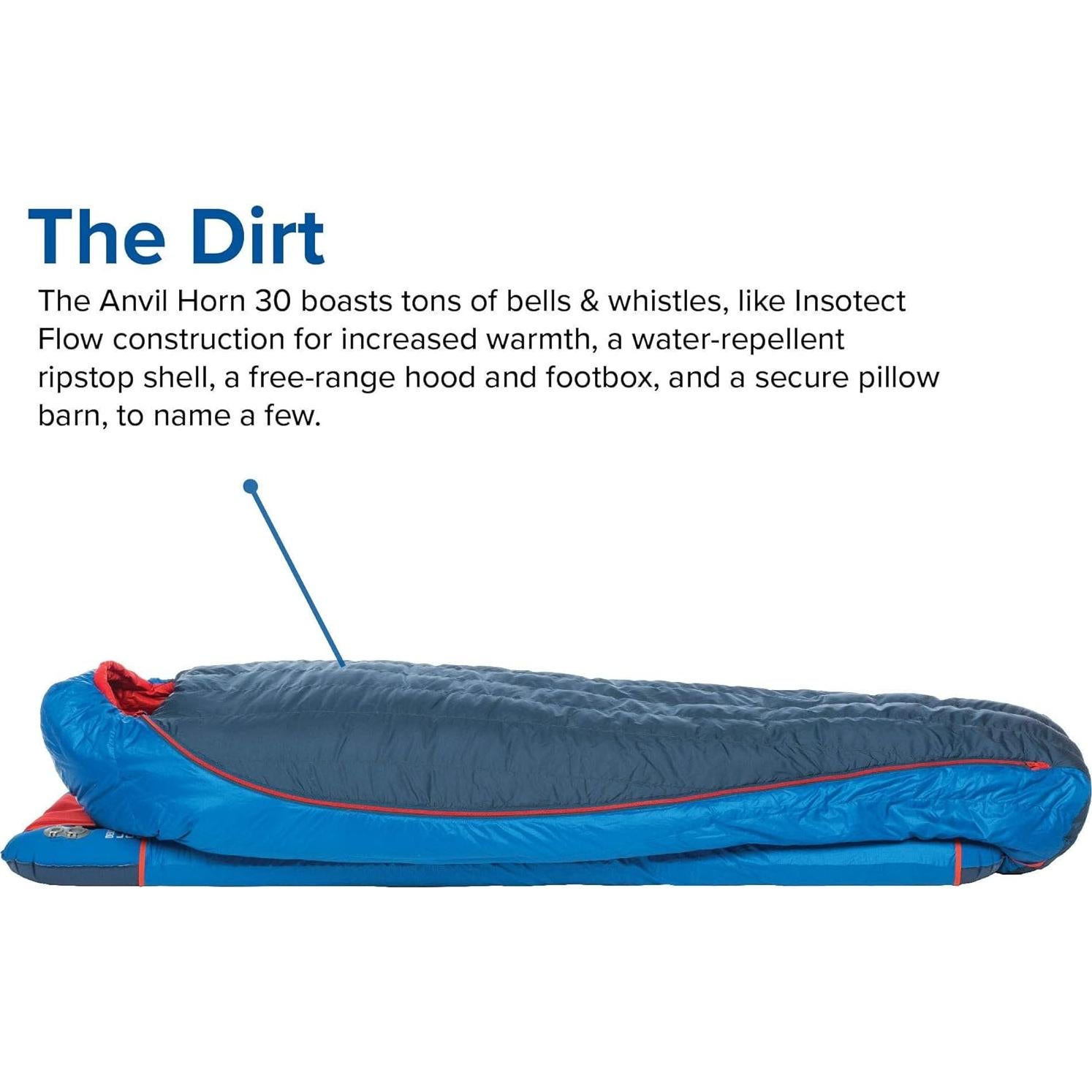 Saco de Dormir Big Agnes Anvil Horn 650 DownTek 1.45kg