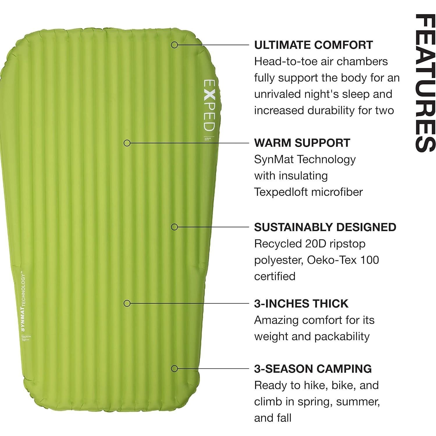 Colchoneta de Senderismo Exped Ultra 1R - Ligera y Plegable