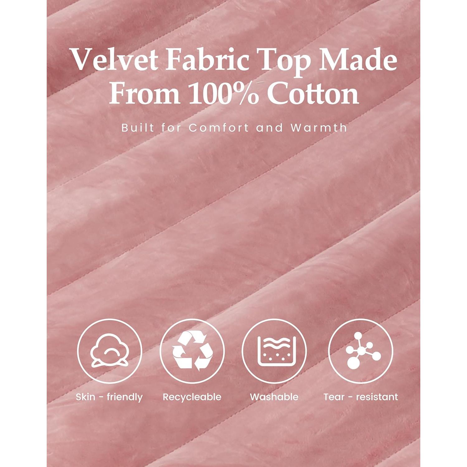 Colchón Inflable Kampair Individual Rosa 12.06 cm Grueso