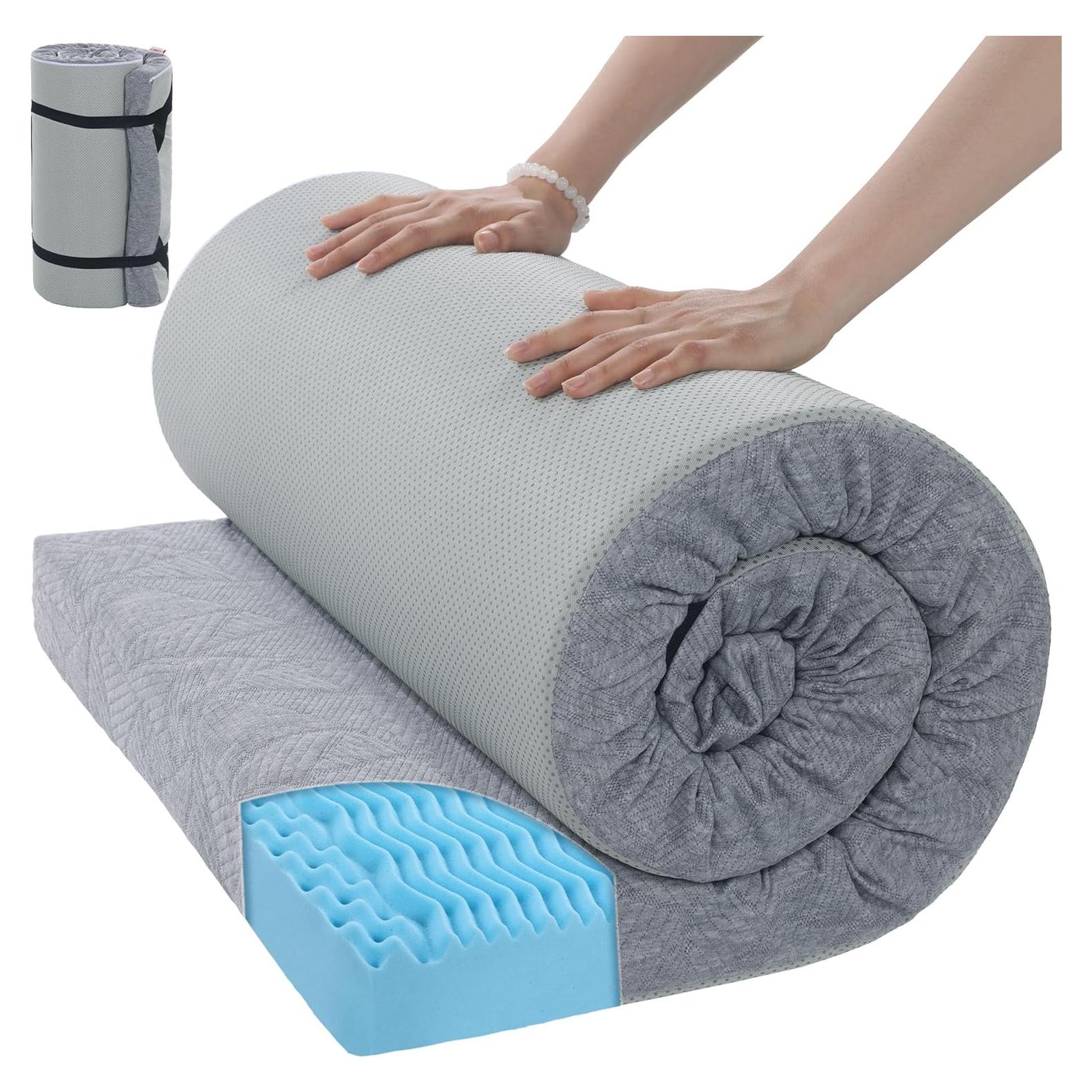 Colchón de Camping HOMBYS Espuma Viscoelástica 7.62 cm Gris