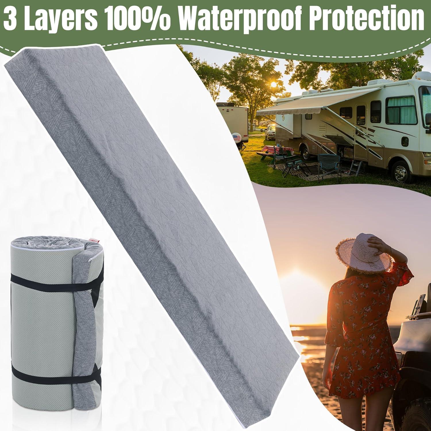 Colchón de Camping HOMBYS Espuma Viscoelástica 7.62 cm Gris