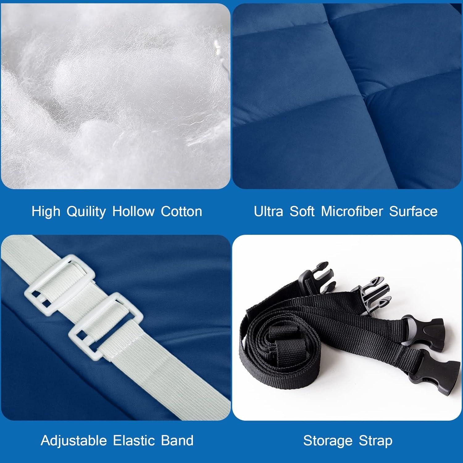 Almohadilla para Cama de Camping Coldwind 190x76 cm Antideslizante