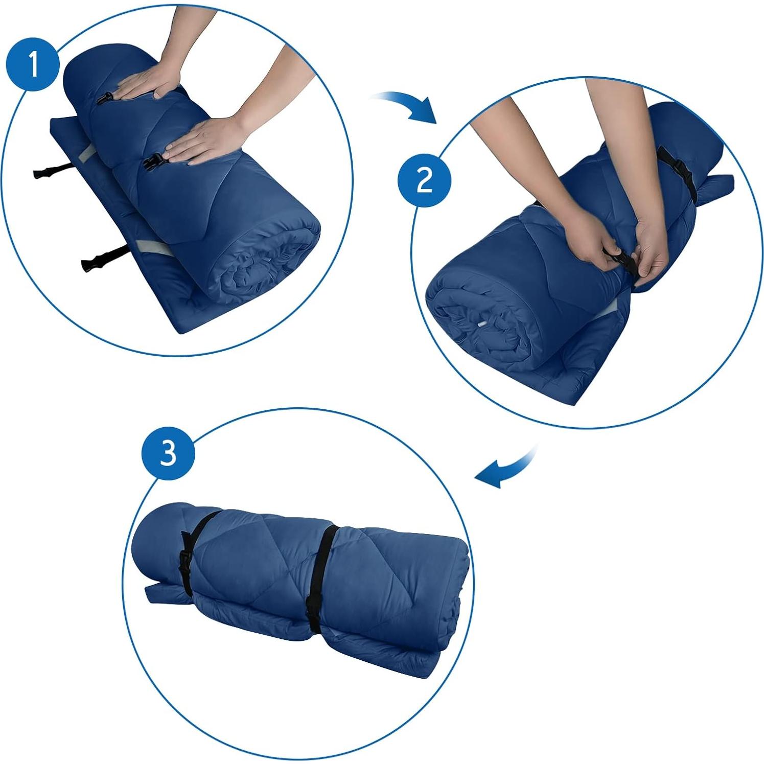 Almohadilla para Cama de Camping Coldwind 190x76 cm Antideslizante