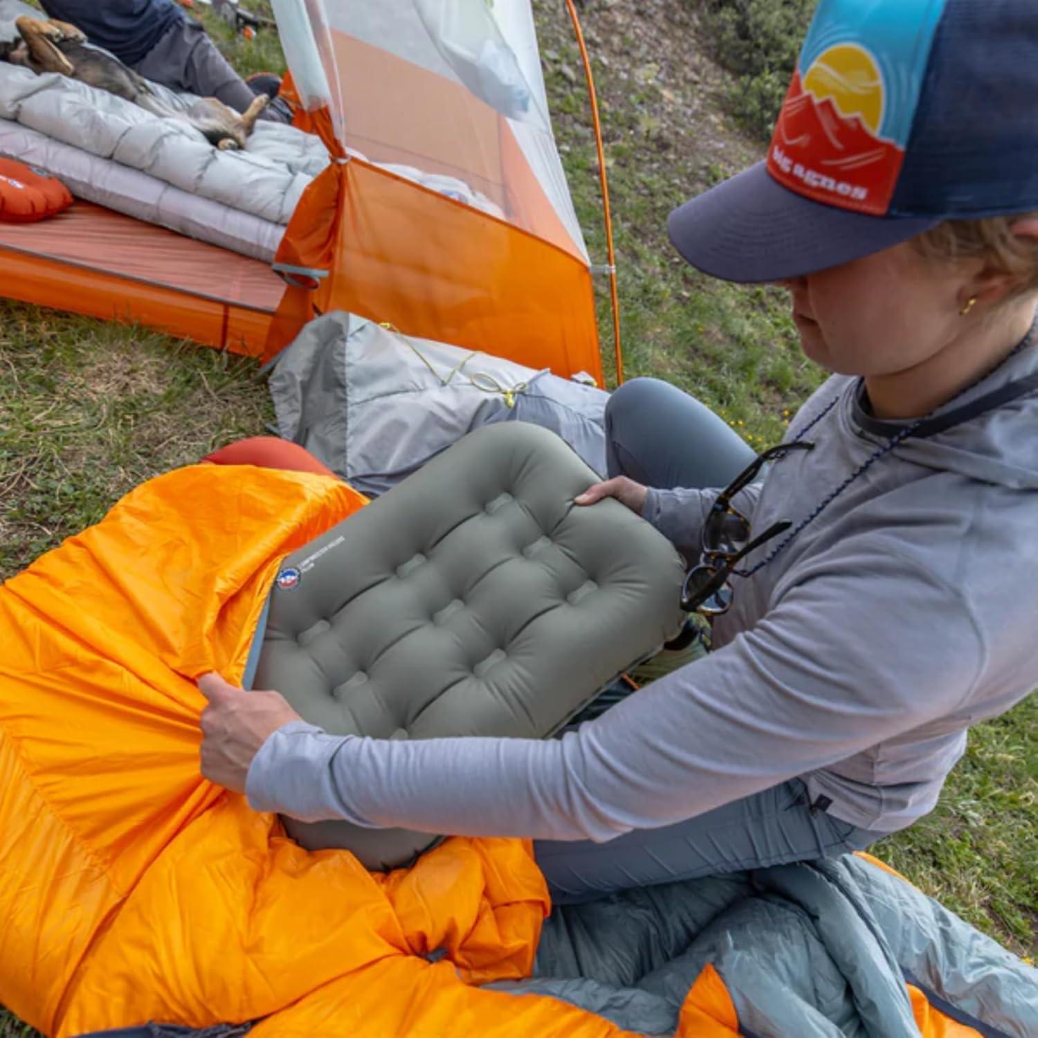 Almohada Inflable Campmeister Deluxe Big Agnes Verde
