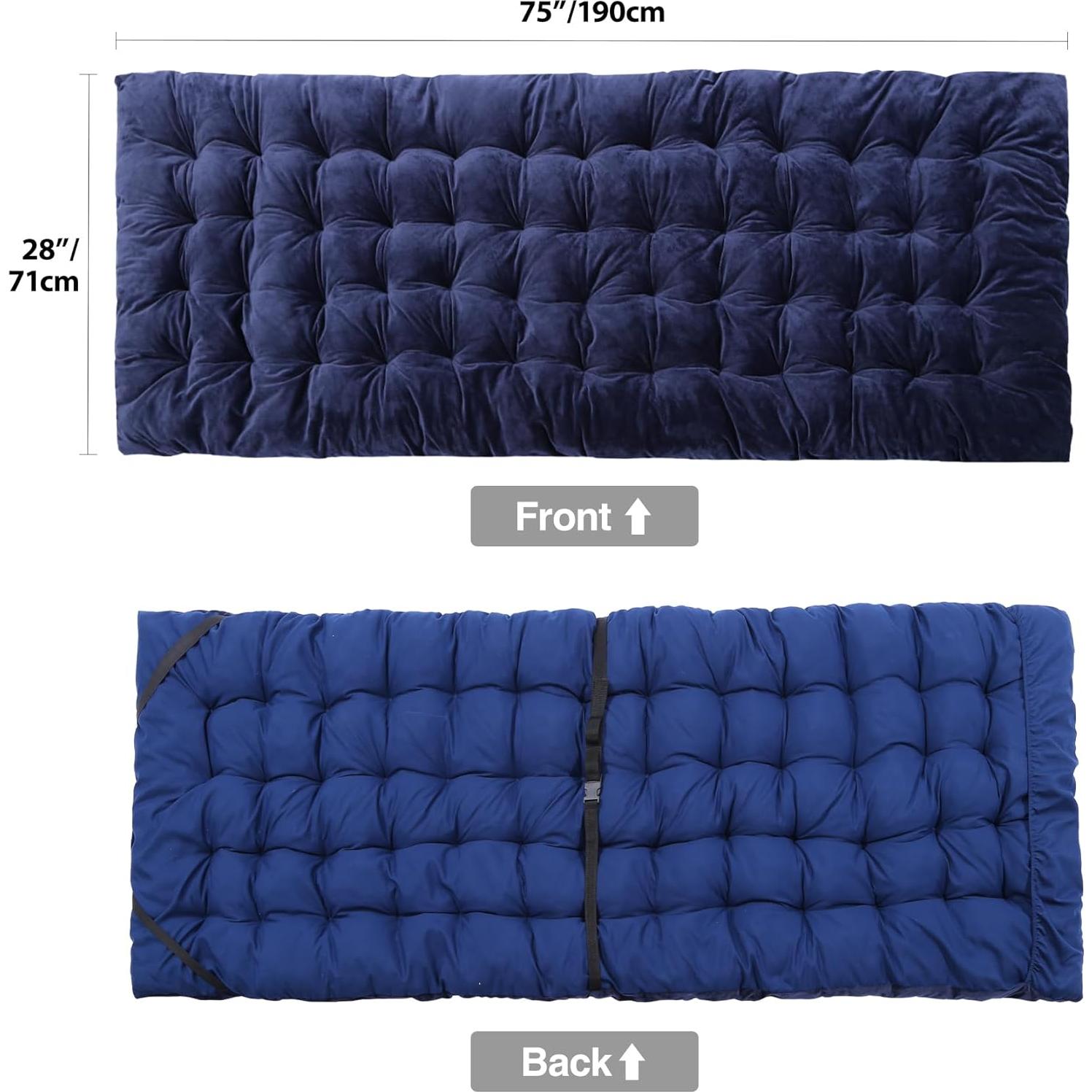 Almohadilla de Cama Plegable REDCAMP 190.5x71.1cm Terciopelo