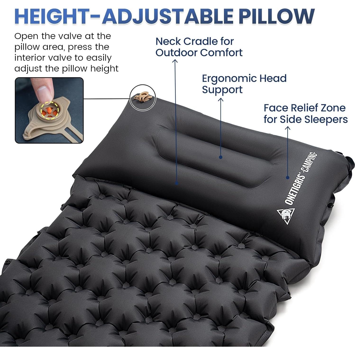 Almohadilla de Dormir ONETIGRIS BLACKCRYSTAL 196x60 cm Ultraligera