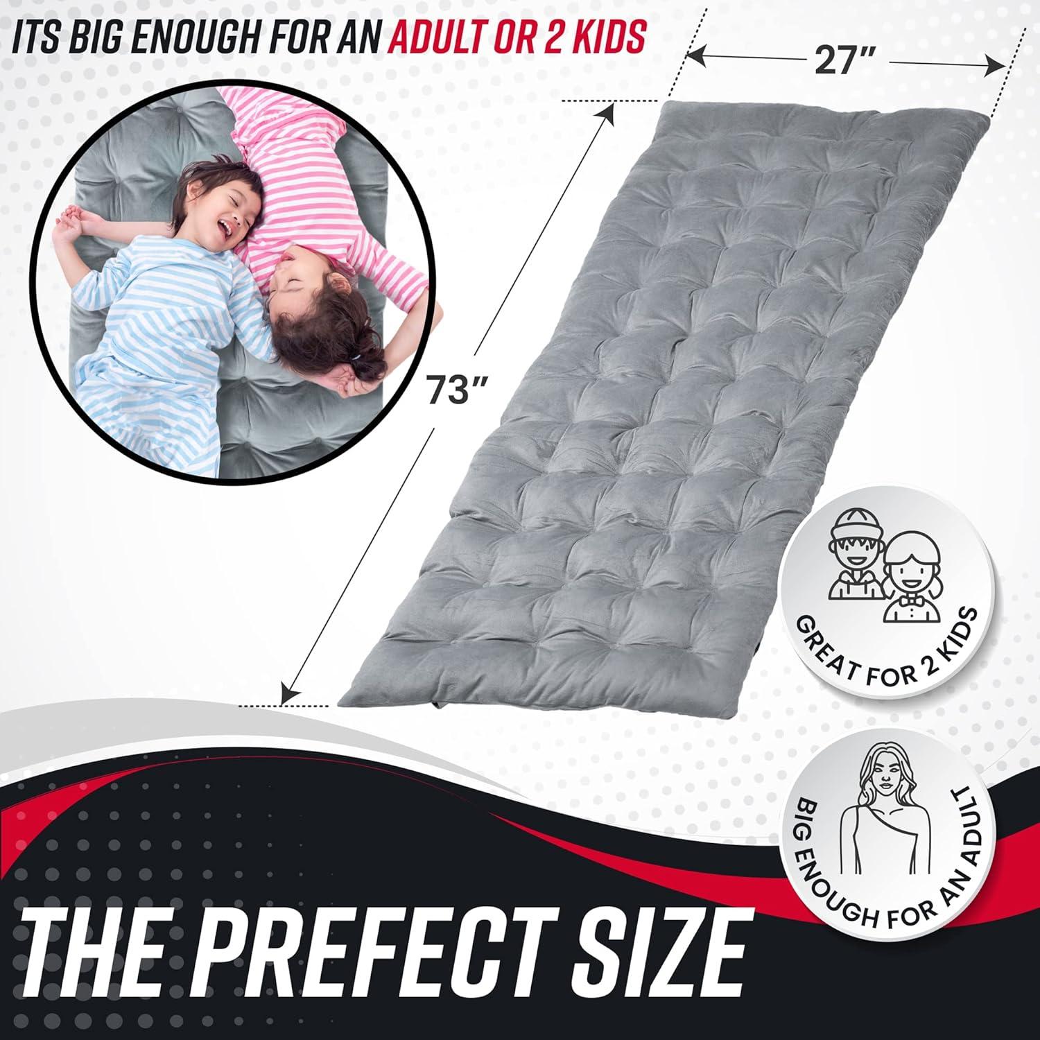 Almohadilla de Cama para Camping Vaygway 185x69cm Algodón Gruesa