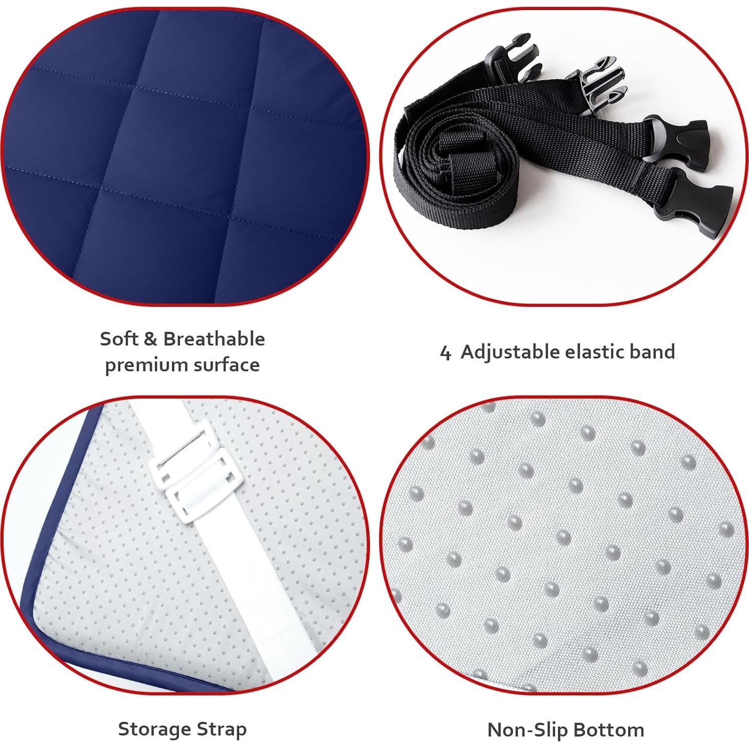 Protector de Colchón Acolchado Moonsea 190.5x76.2cm Antideslizante