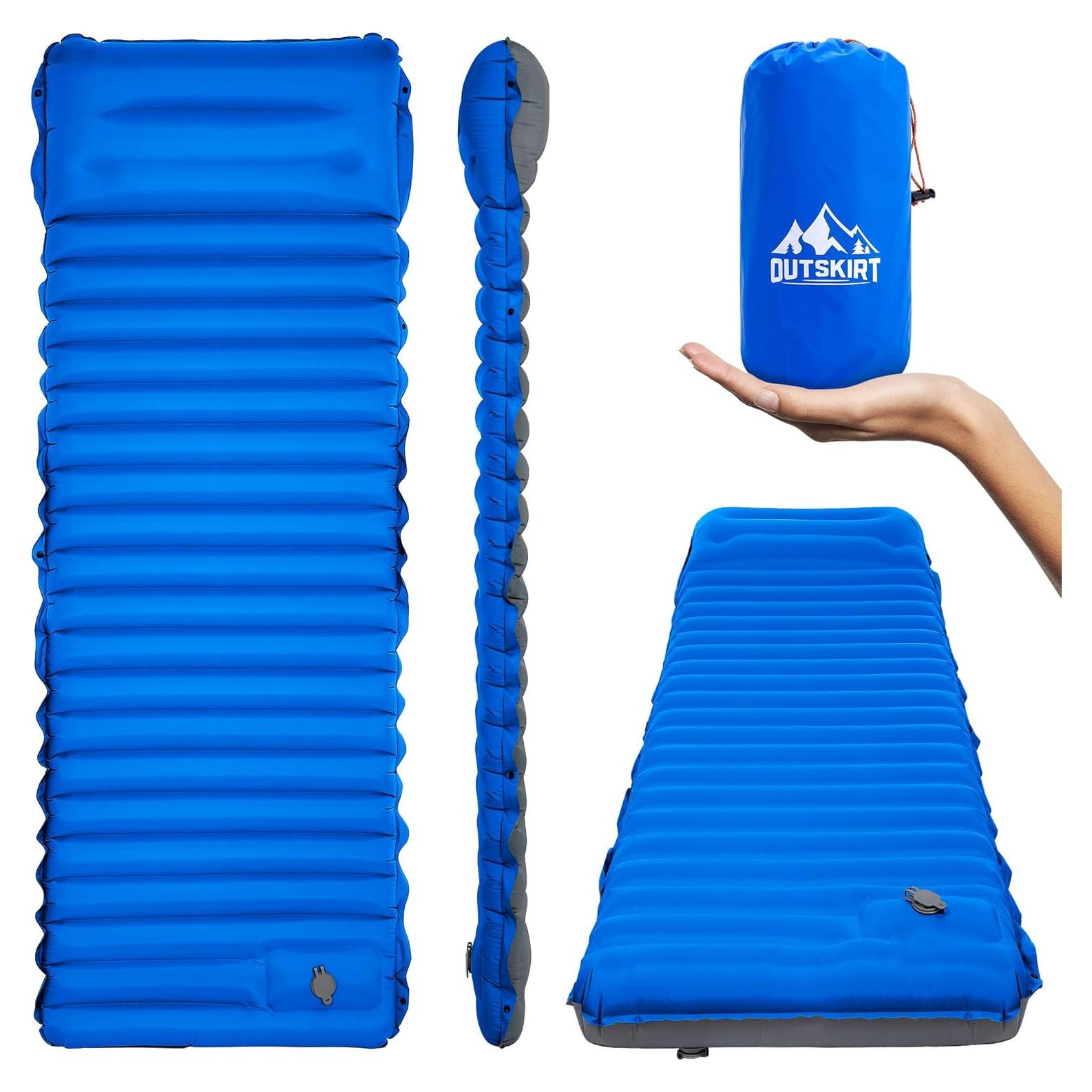 Colchón Inflable Individual OUTSKIRT 10.16 cm con Bomba y Almohada
