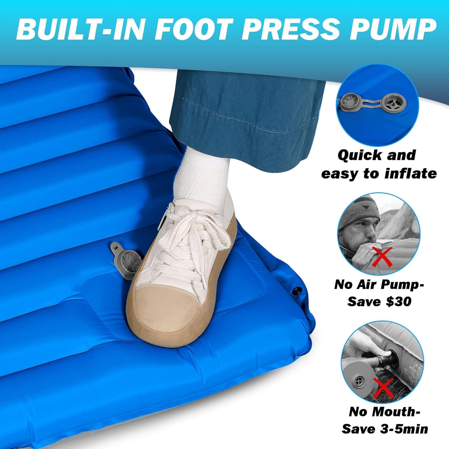 Colchón Inflable Individual OUTSKIRT 10.16 cm con Bomba y Almohada