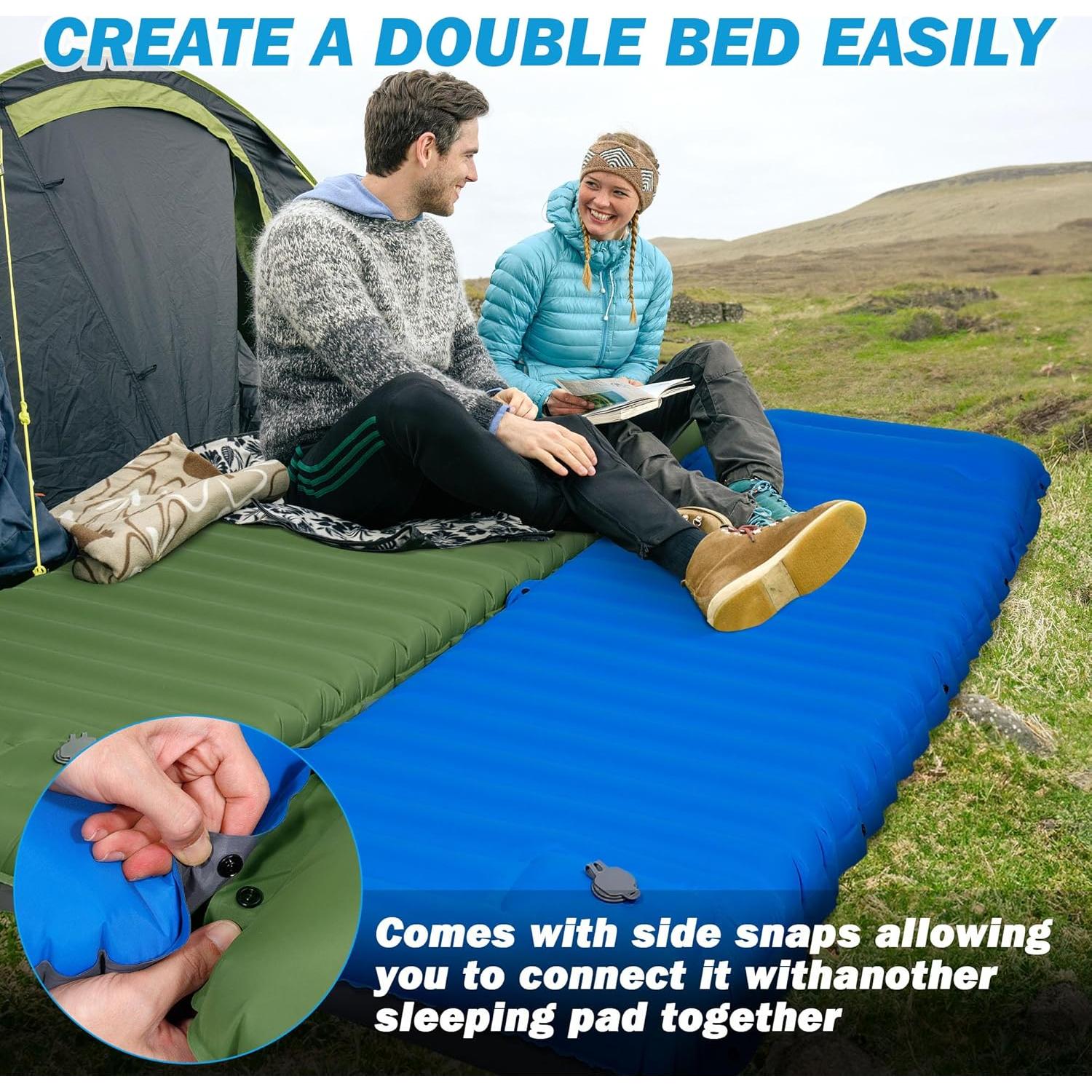 Colchón Inflable Individual OUTSKIRT 10.16 cm con Bomba y Almohada