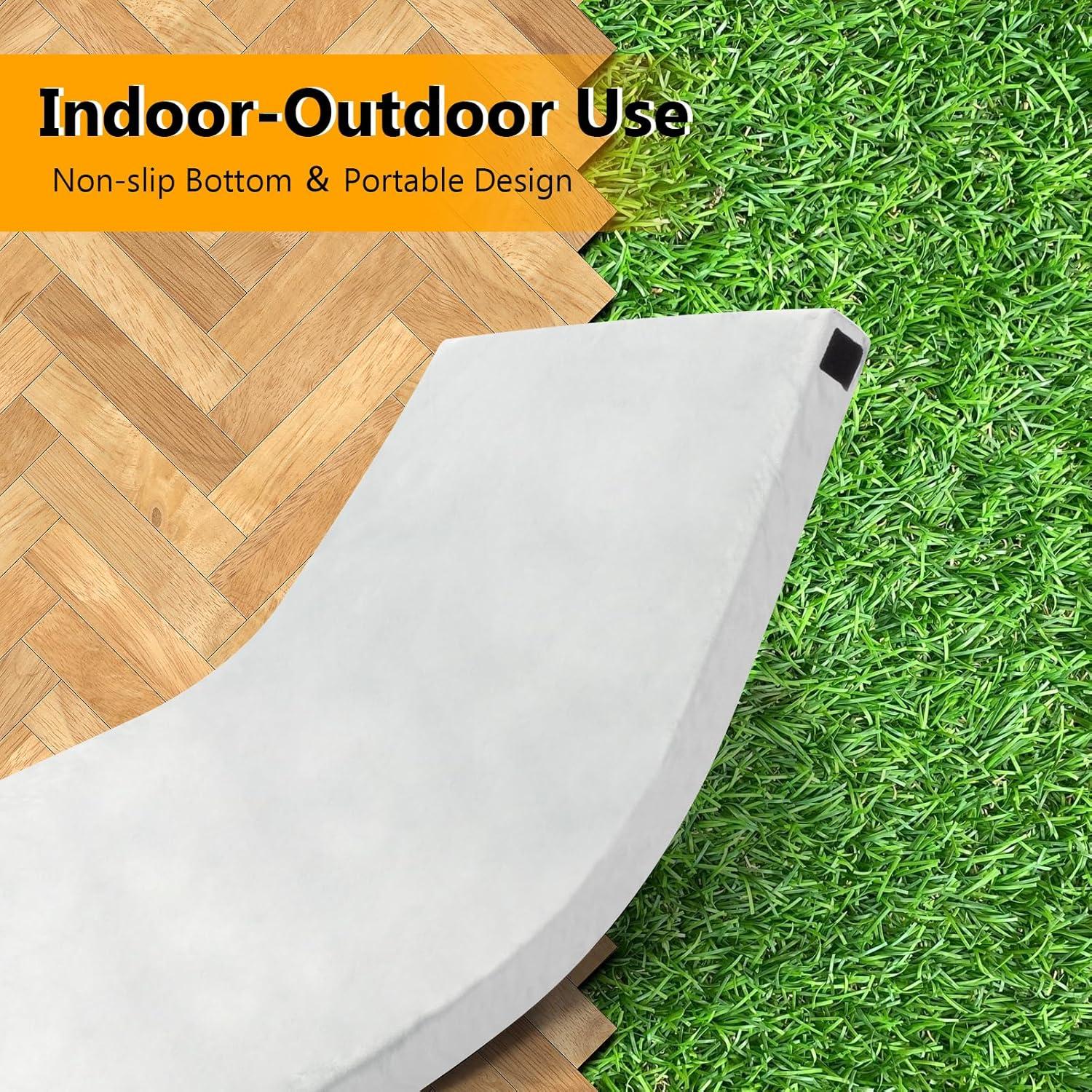 Almohadilla de Camping Outvita 2.5" Espuma Viscoelástica Gris