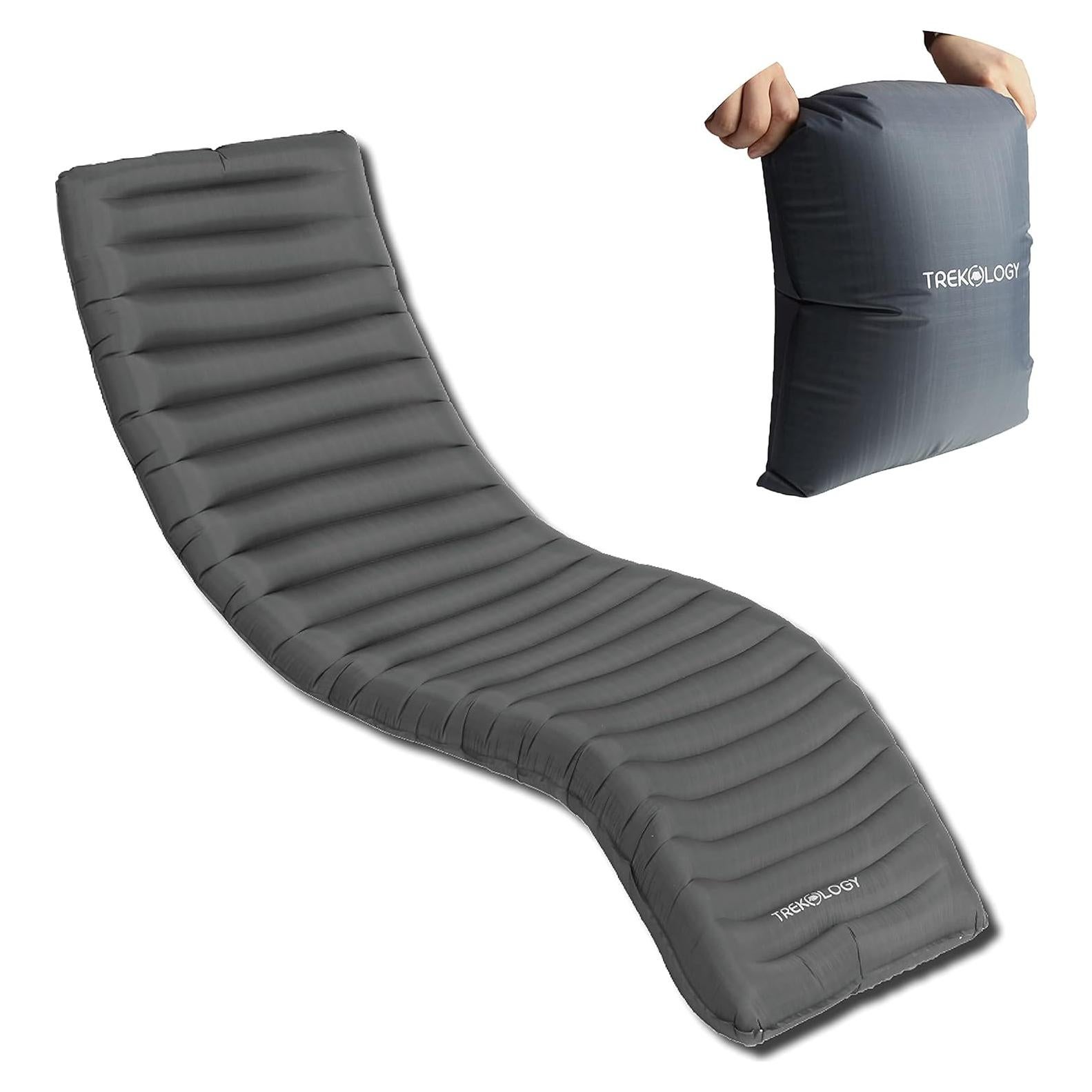 Colchón Inflable de Camping Trekology UL80 + Bomba 30L