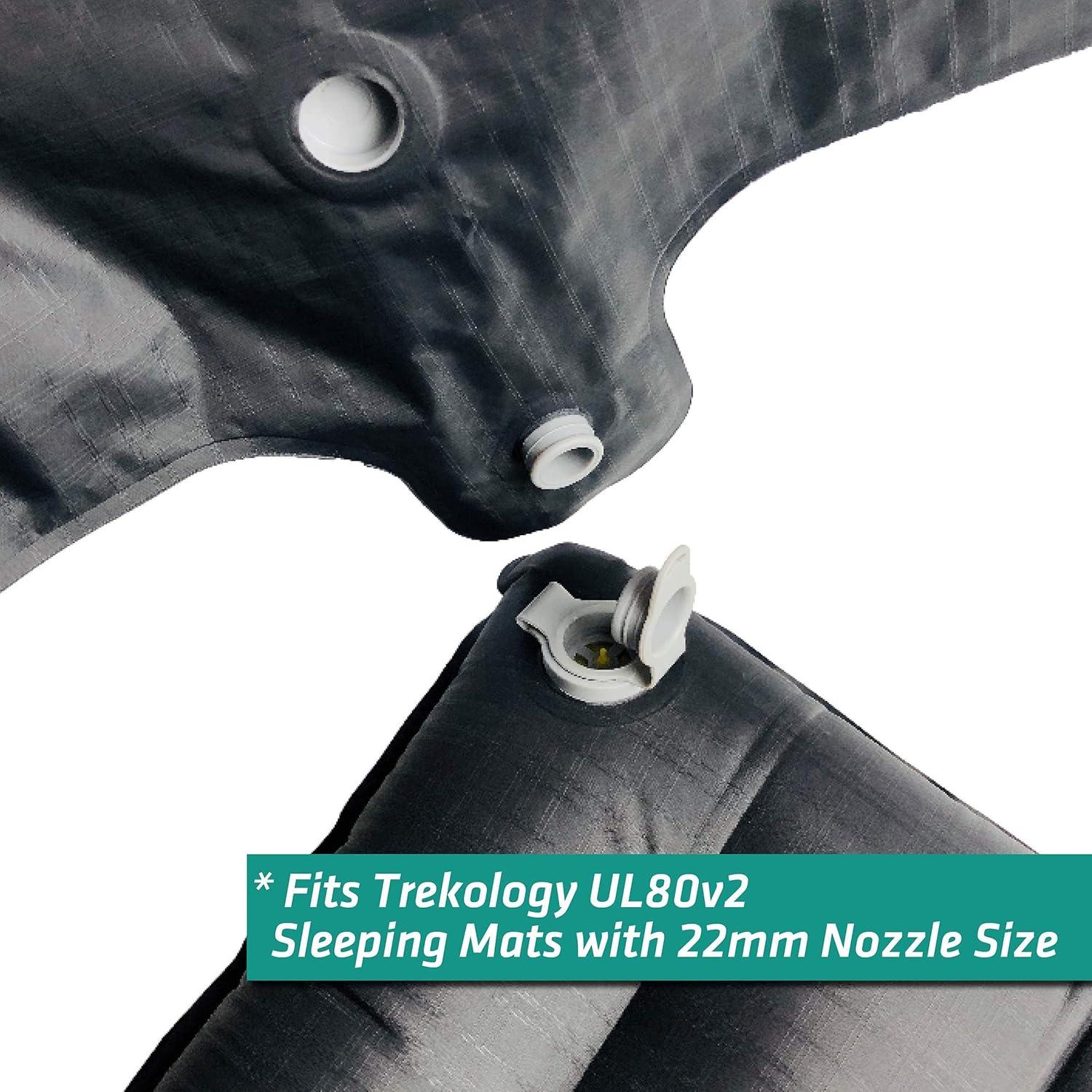 Colchón Inflable de Camping Trekology UL80 + Bomba 30L