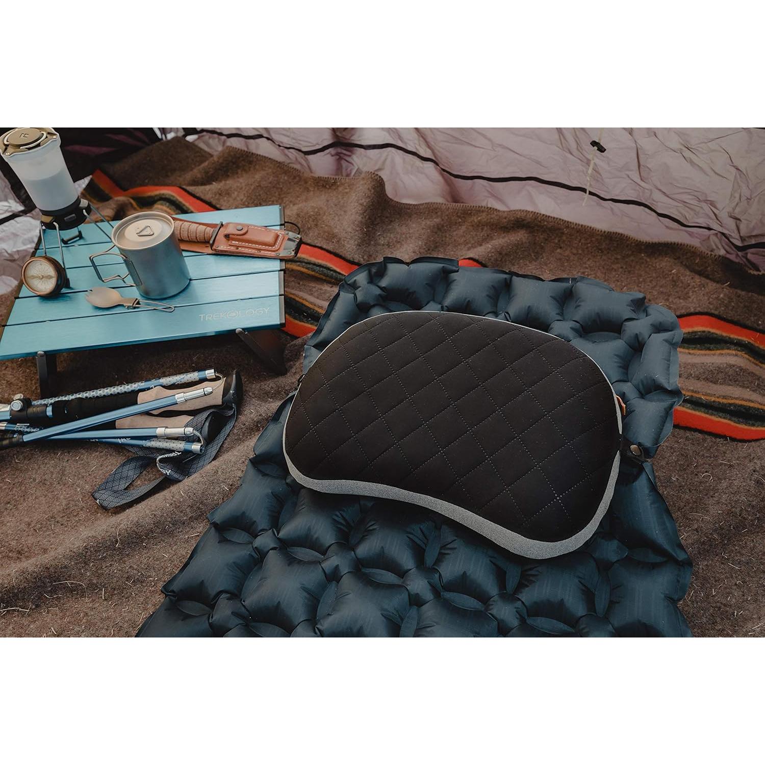 Almohada Inflable de Camping TREKOLOGY Deluxe 40.5x28 cm