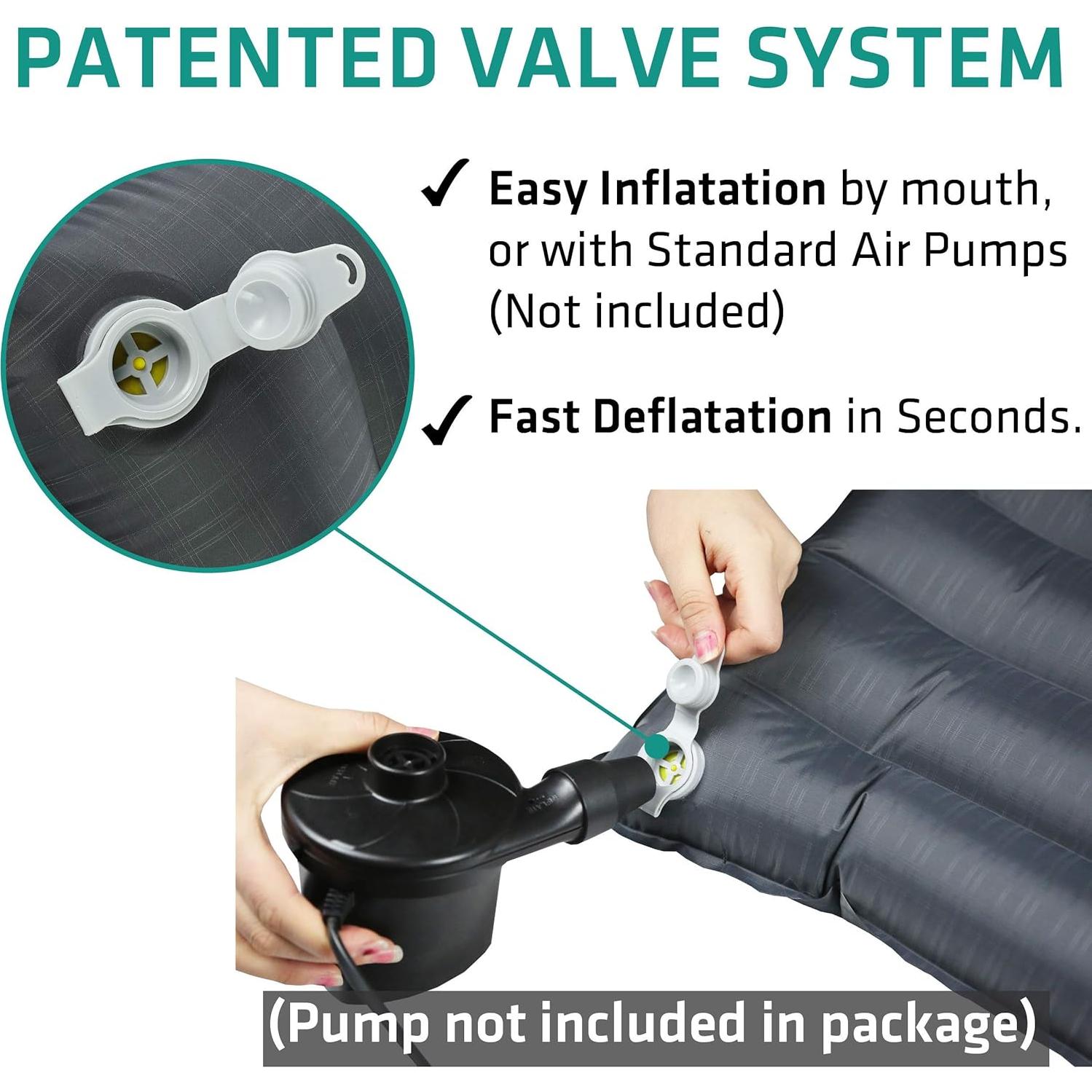 Colchón Inflable TREKOLOGY UL80 y Almohada ALUFT Plus SE