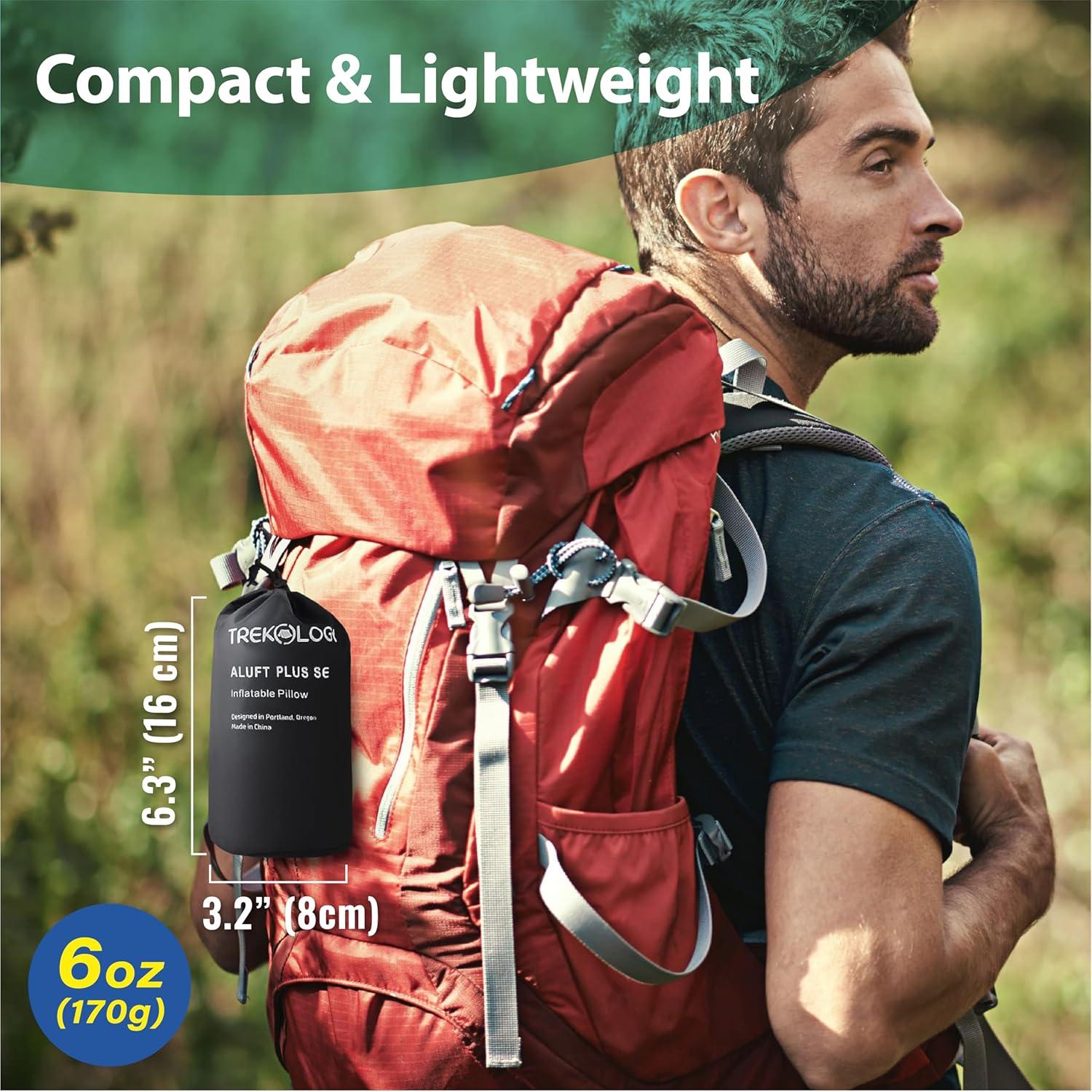 Colchón Inflable TREKOLOGY UL80 y Almohada ALUFT Plus SE