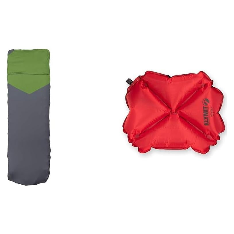 Paquete Klymit Static V: Sábana y Almohada Inflable para Camping
