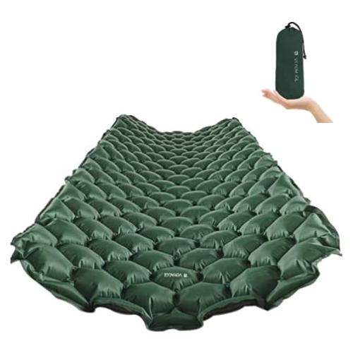 Colchón de Camping VOYAGGE Verde Oscuro Compacto y Ligero