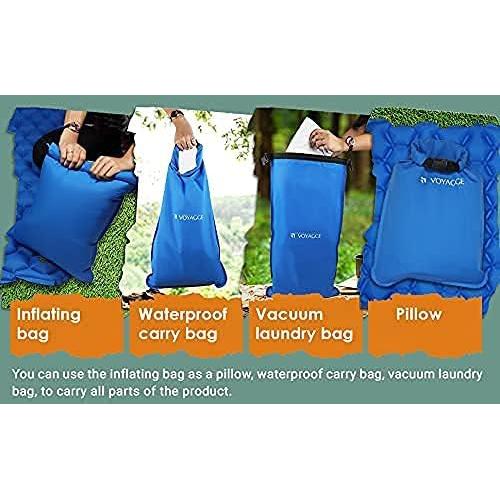 Colchón de Camping VOYAGGE Verde Oscuro Compacto y Ligero