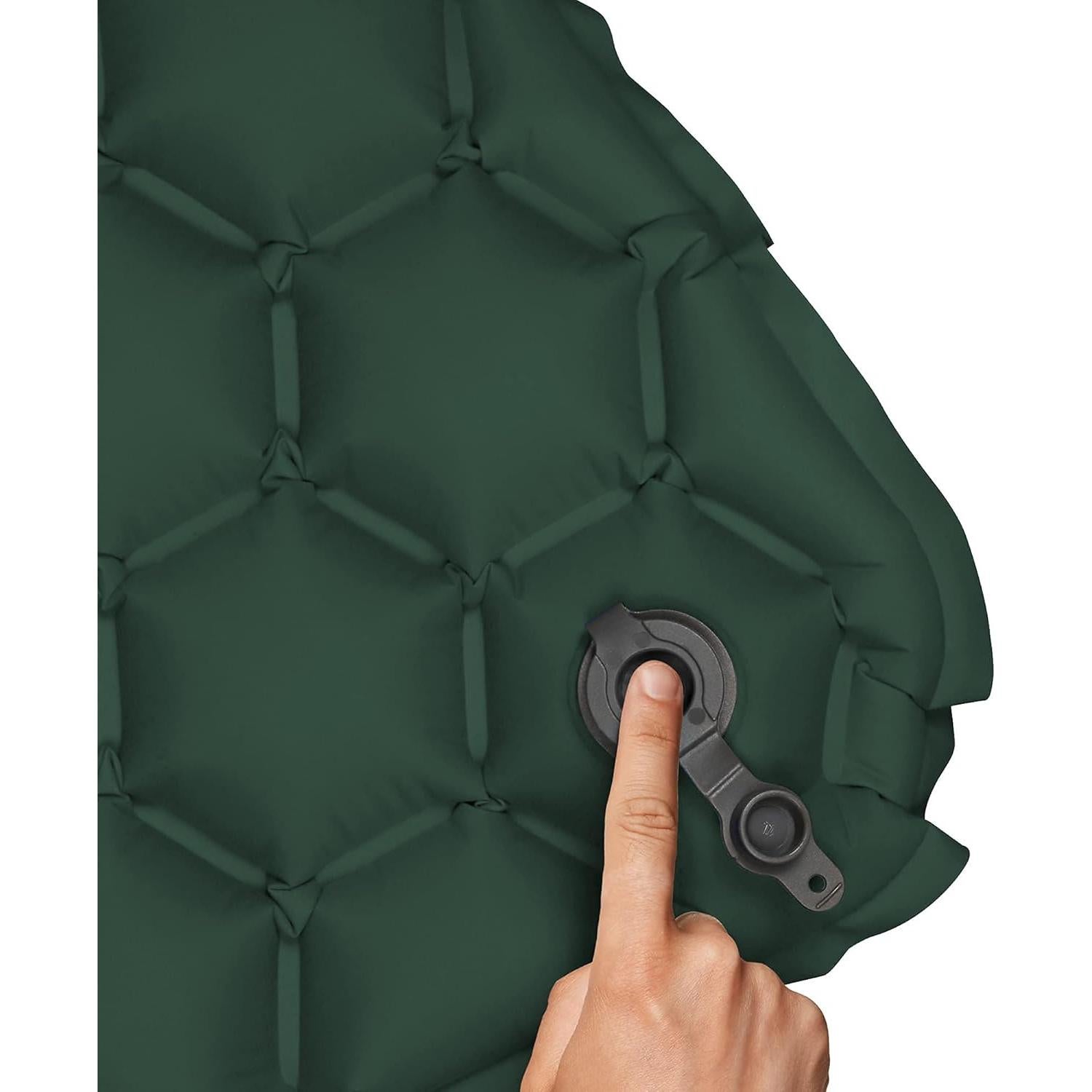 Colchón de Camping VOYAGGE Verde Oscuro Compacto y Ligero