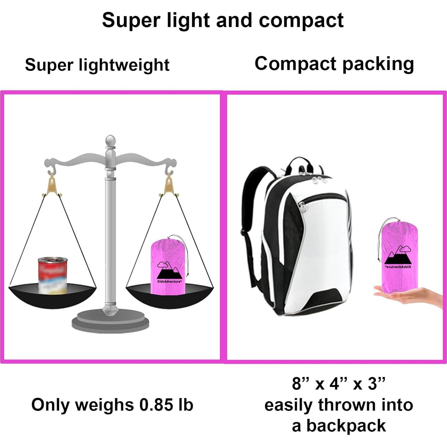 Colchón Inflable KidzAdventure 1.65m con Bomba y Almohada Rosa