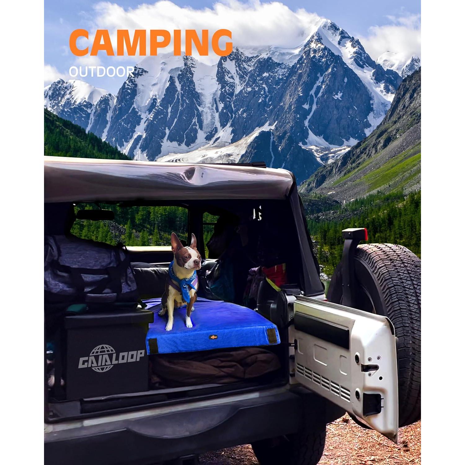 Colchón de Camping Viscoelástico Gaialoop 10 cm Gemelo XL Verde