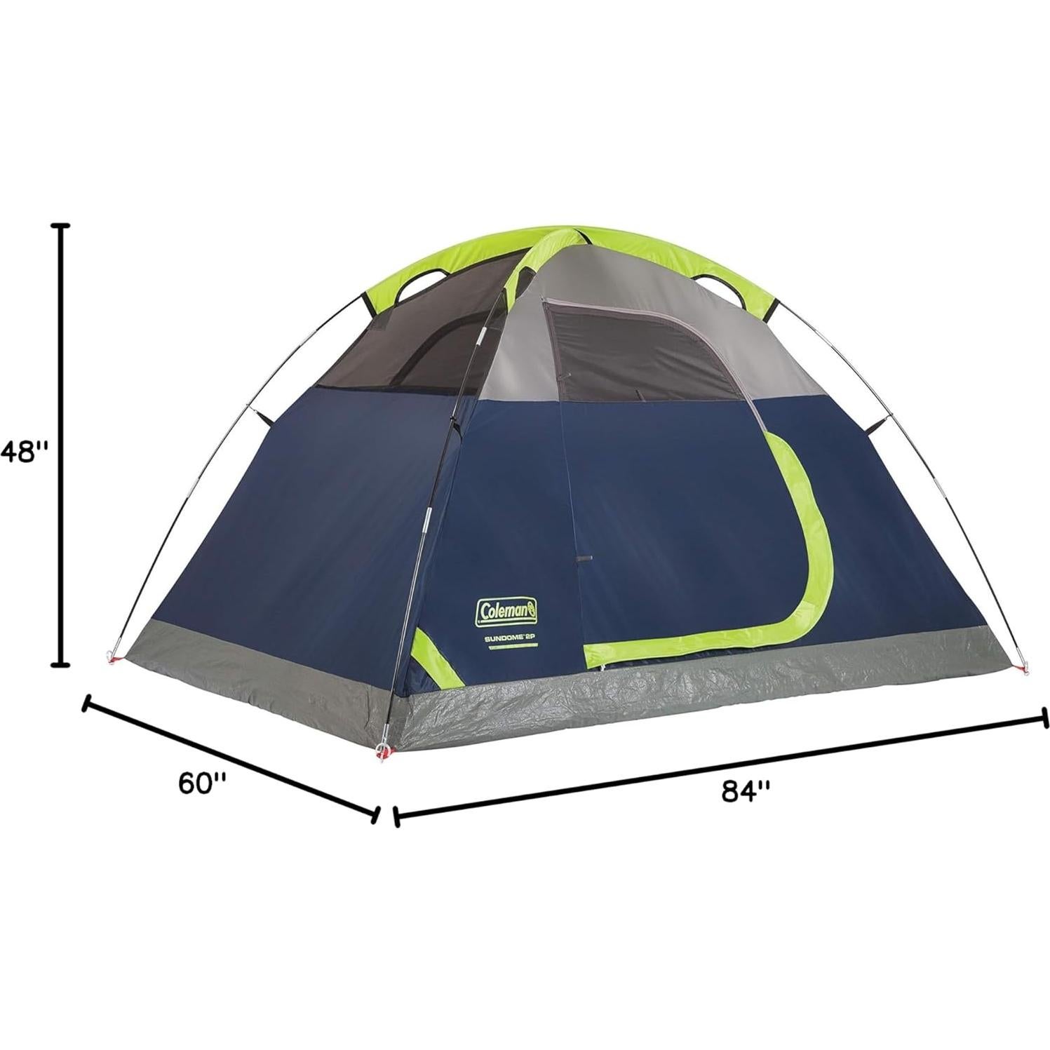 Colchoneta Autoinflable y Carpa Sundome Coleman para 2 Personas