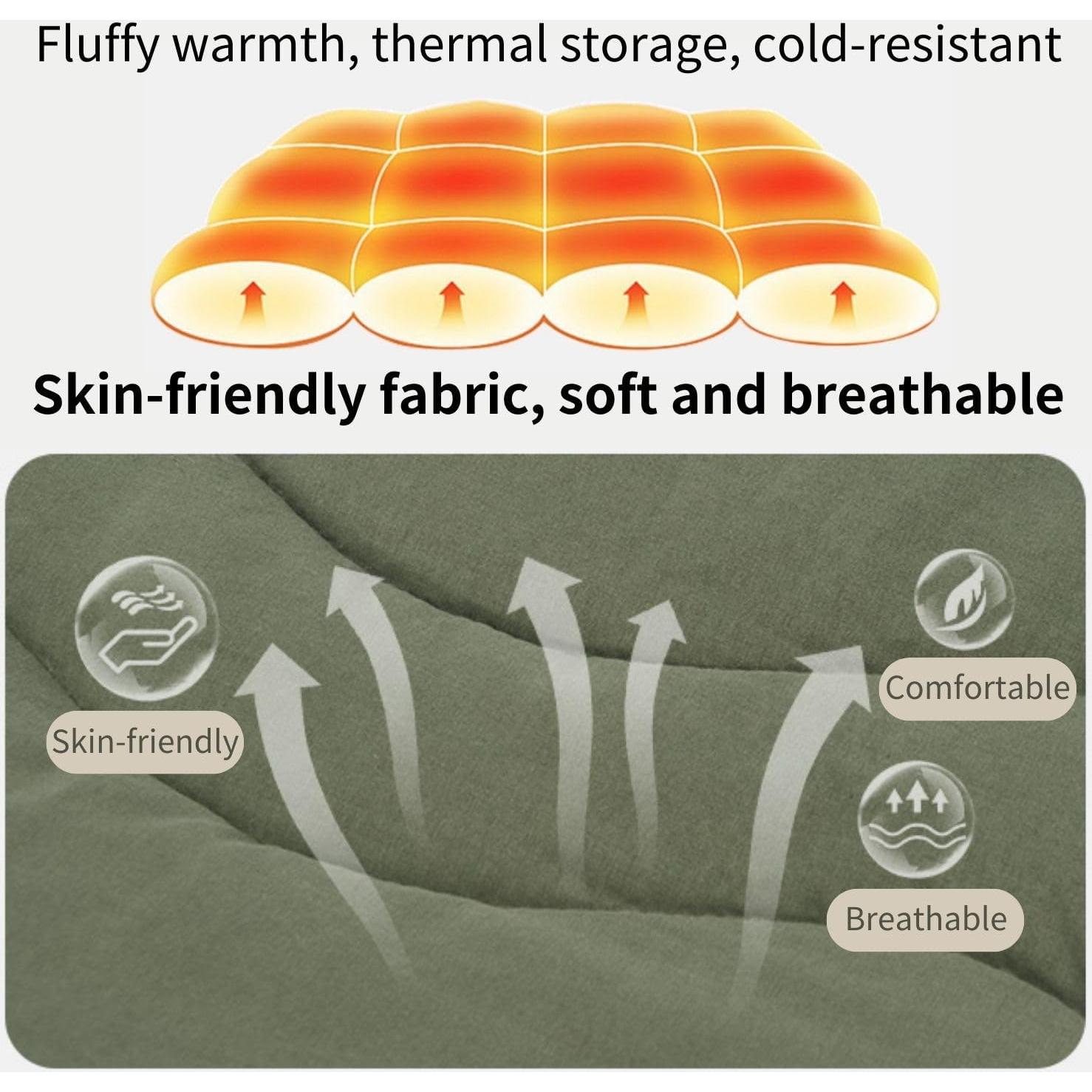 Colchón de Camping Windhike WH-74 Extra Grande Algodón Verde