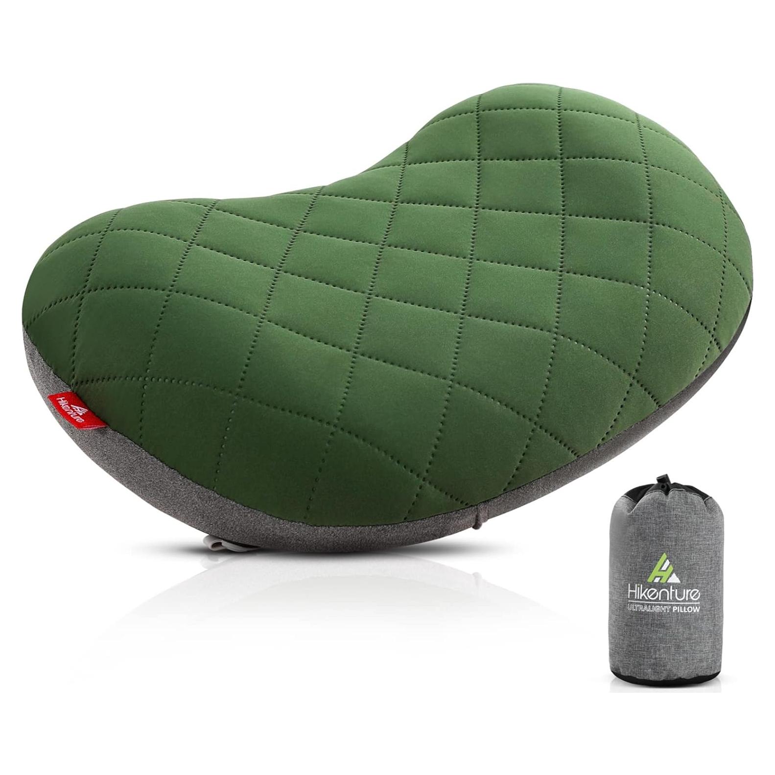 Almohada Inflable de Camping Hikenture Verde 43.2x26.7 cm